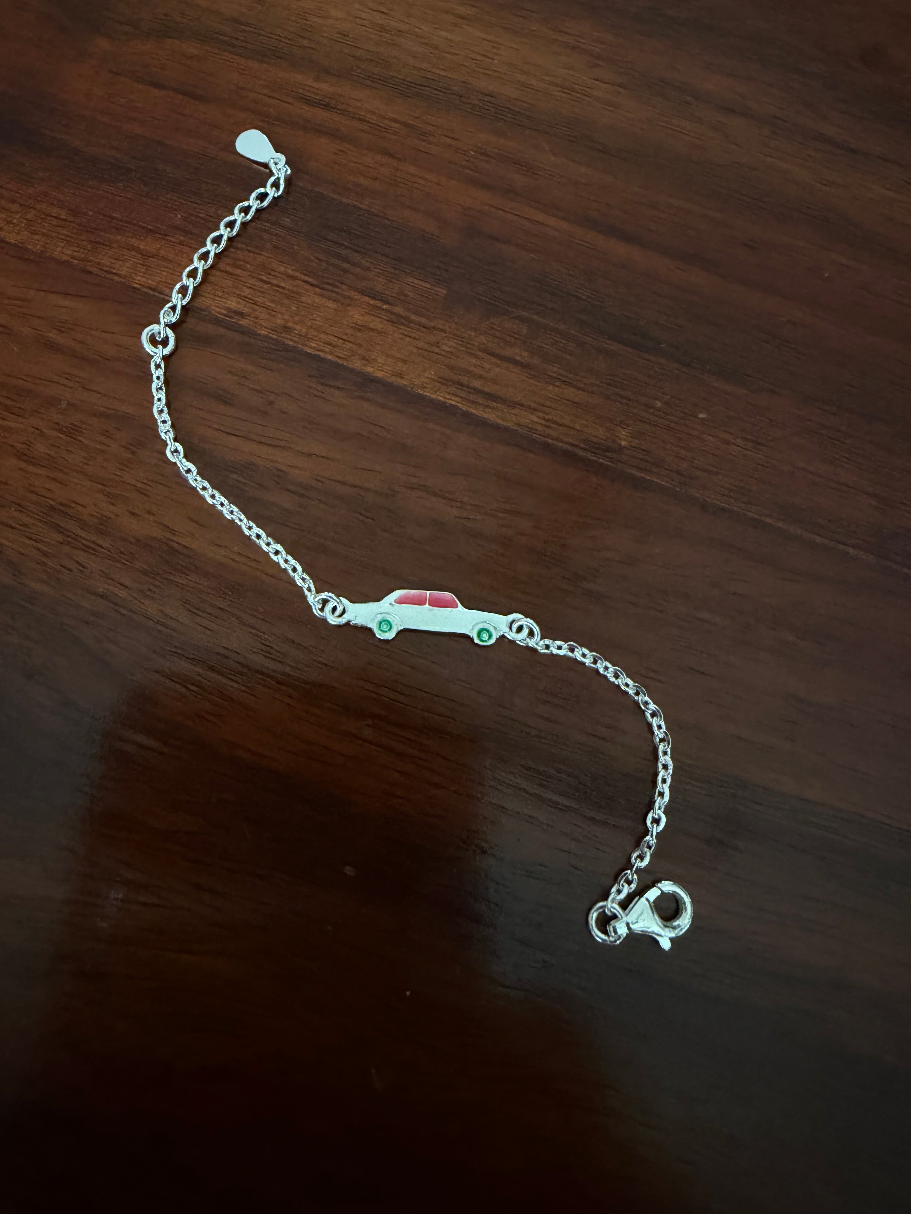 Kids Racer Car Silver Rakhi in 925 Sterling – Limited Edition