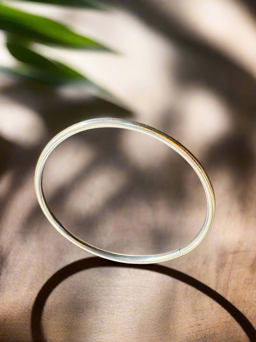 92.5 Silver Plain Design Bangle