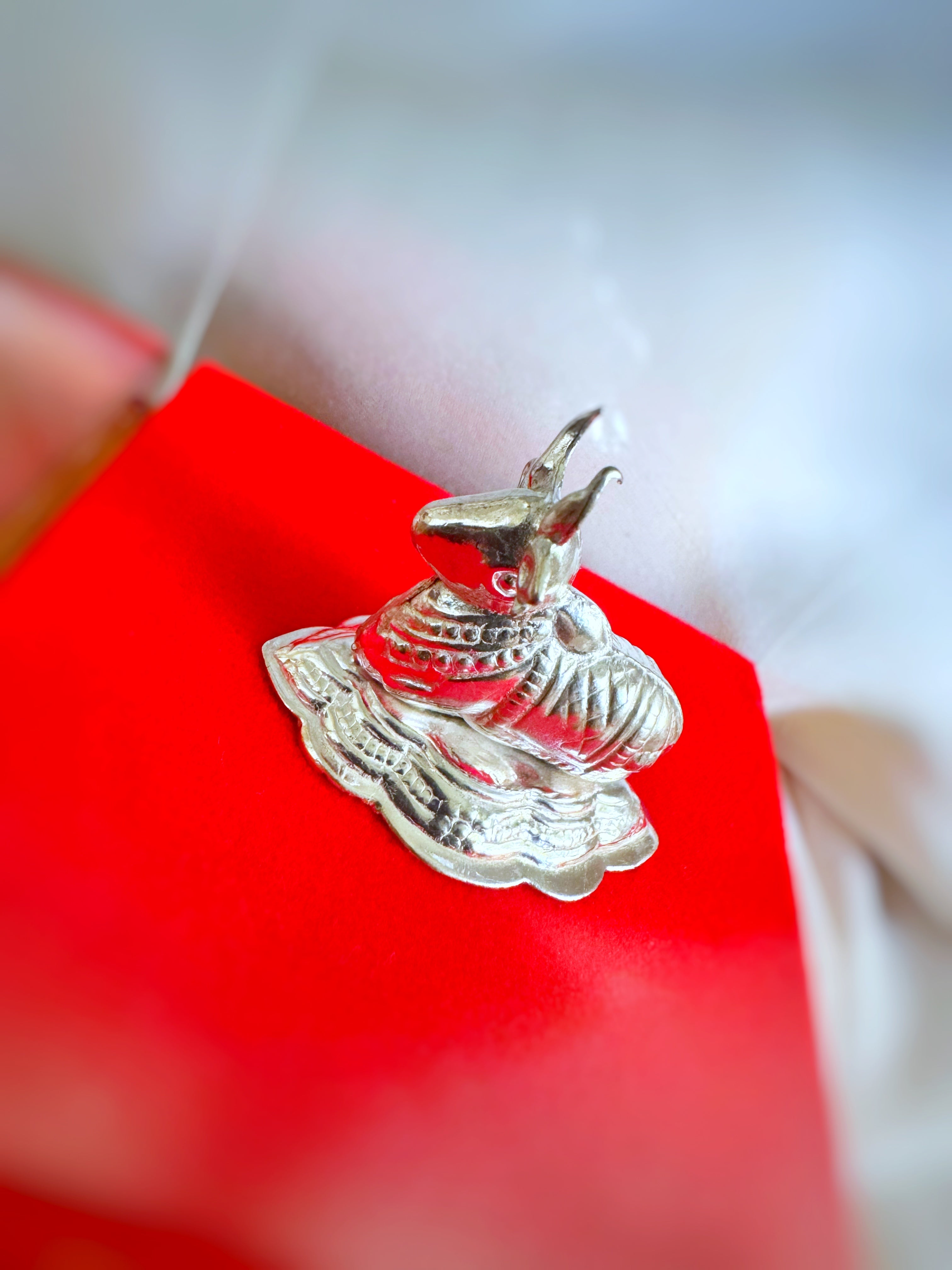 Sacred Nandi – The Divine Guardian of Shiva (500 Silver)