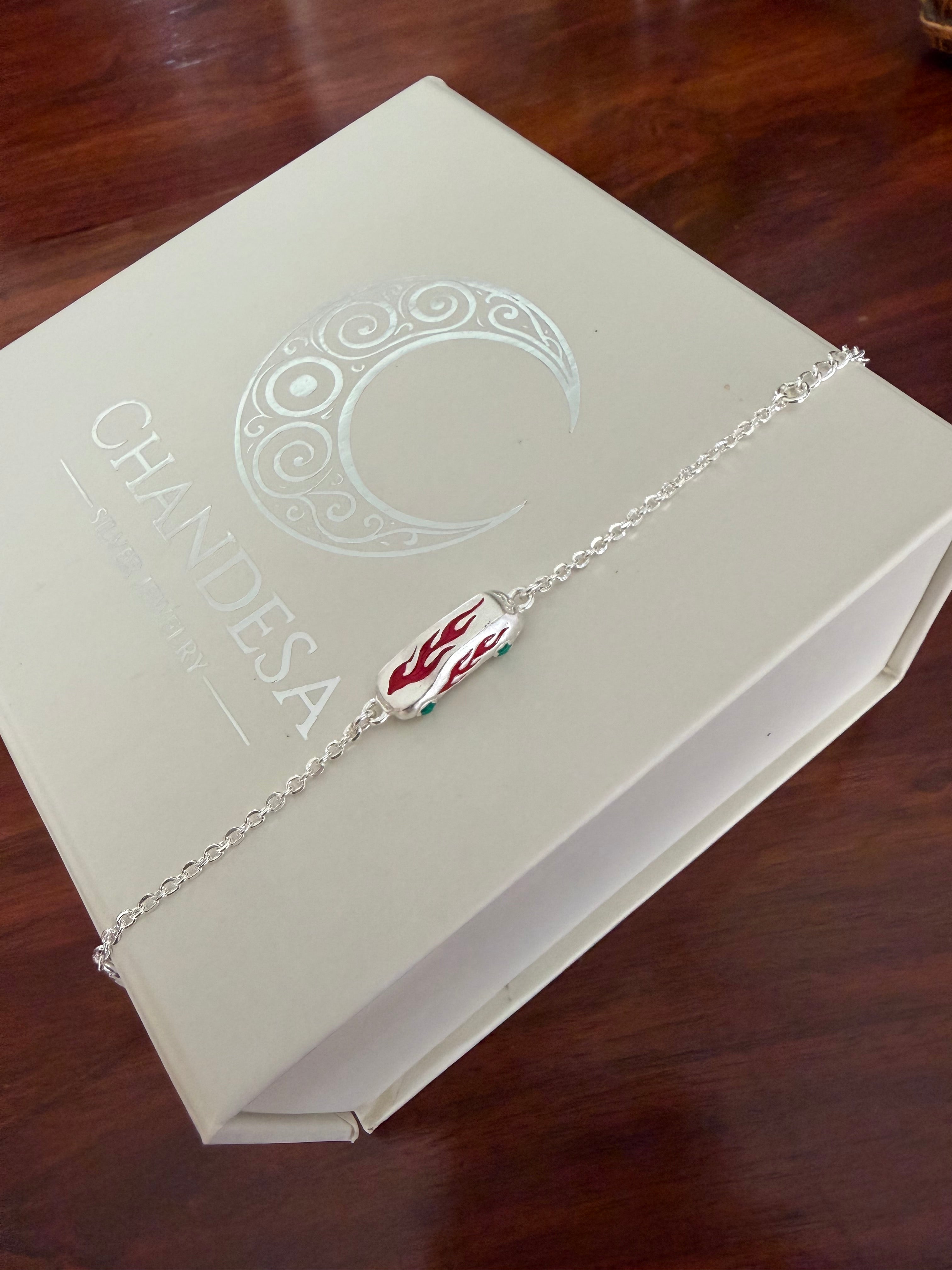 Car Bracelet Kids Rakhi - 925 Silver