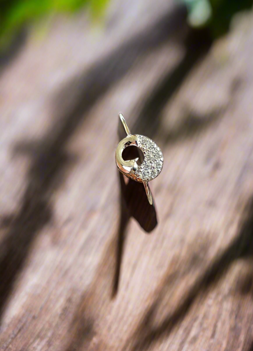 92.5 Silver Round Minimalistic Ring