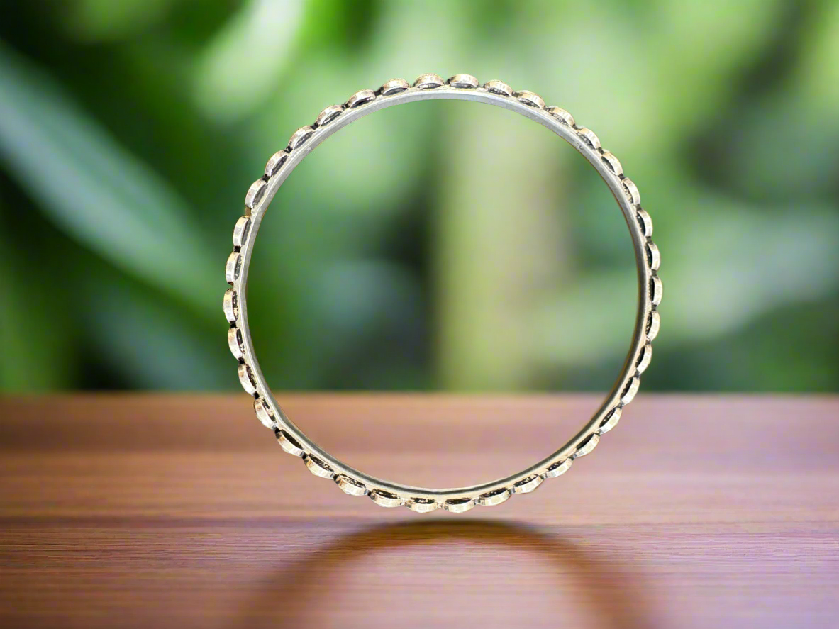 92.5 Silver Antique Design Bangle