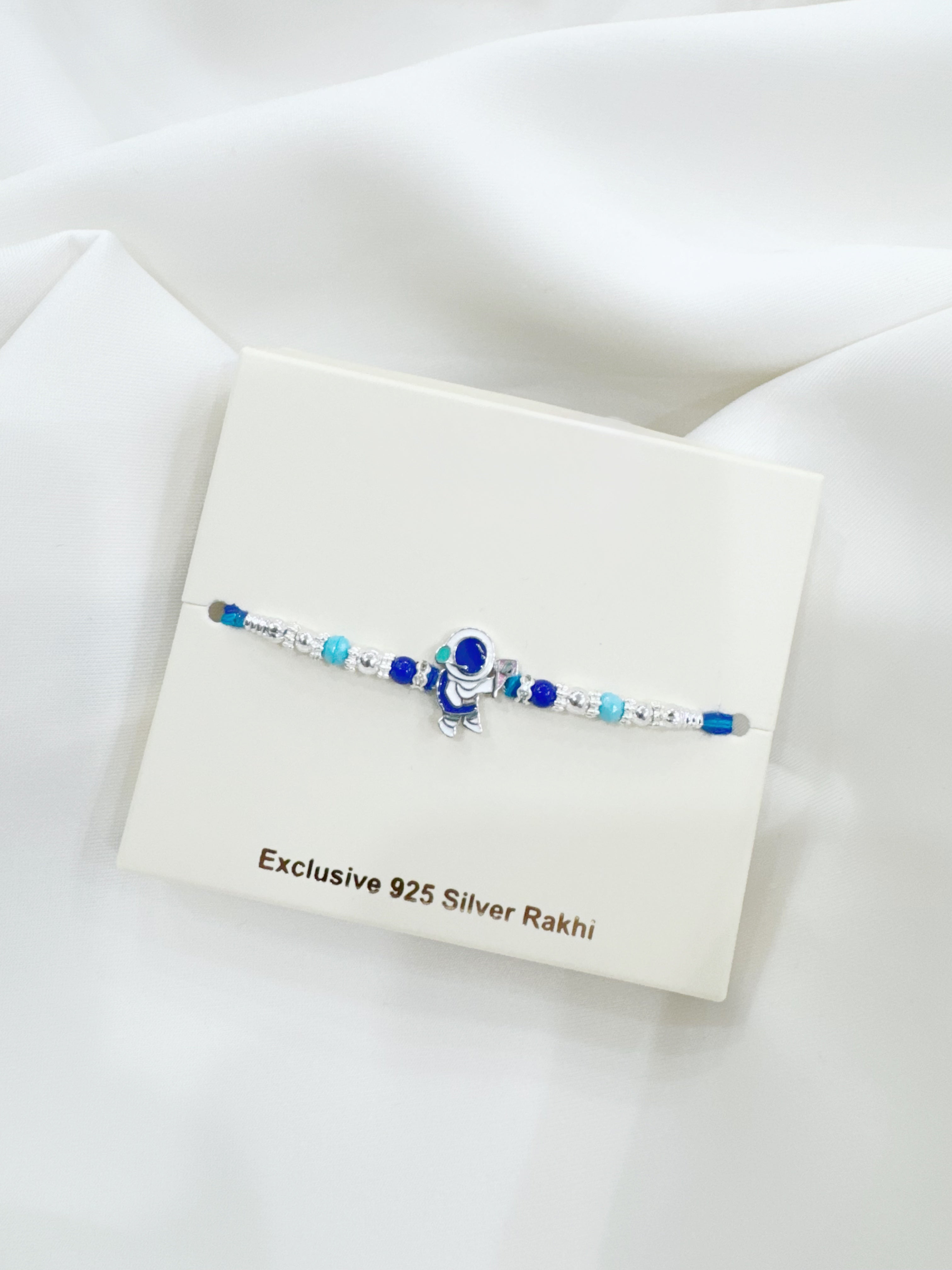 925 Silver Rakhis for Kids - Little Astronaut