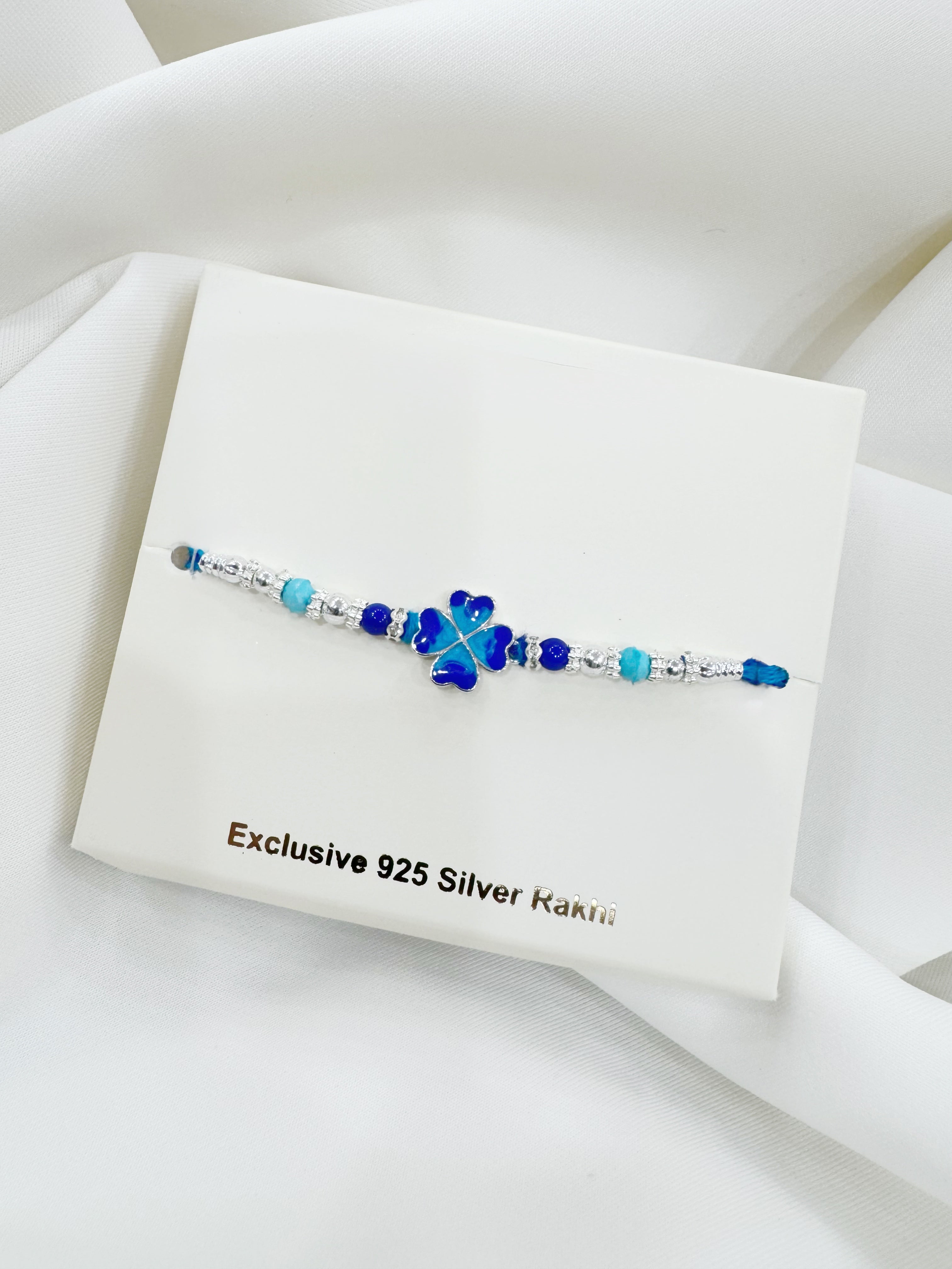 925 Silver Rakhis for Kids - Clover