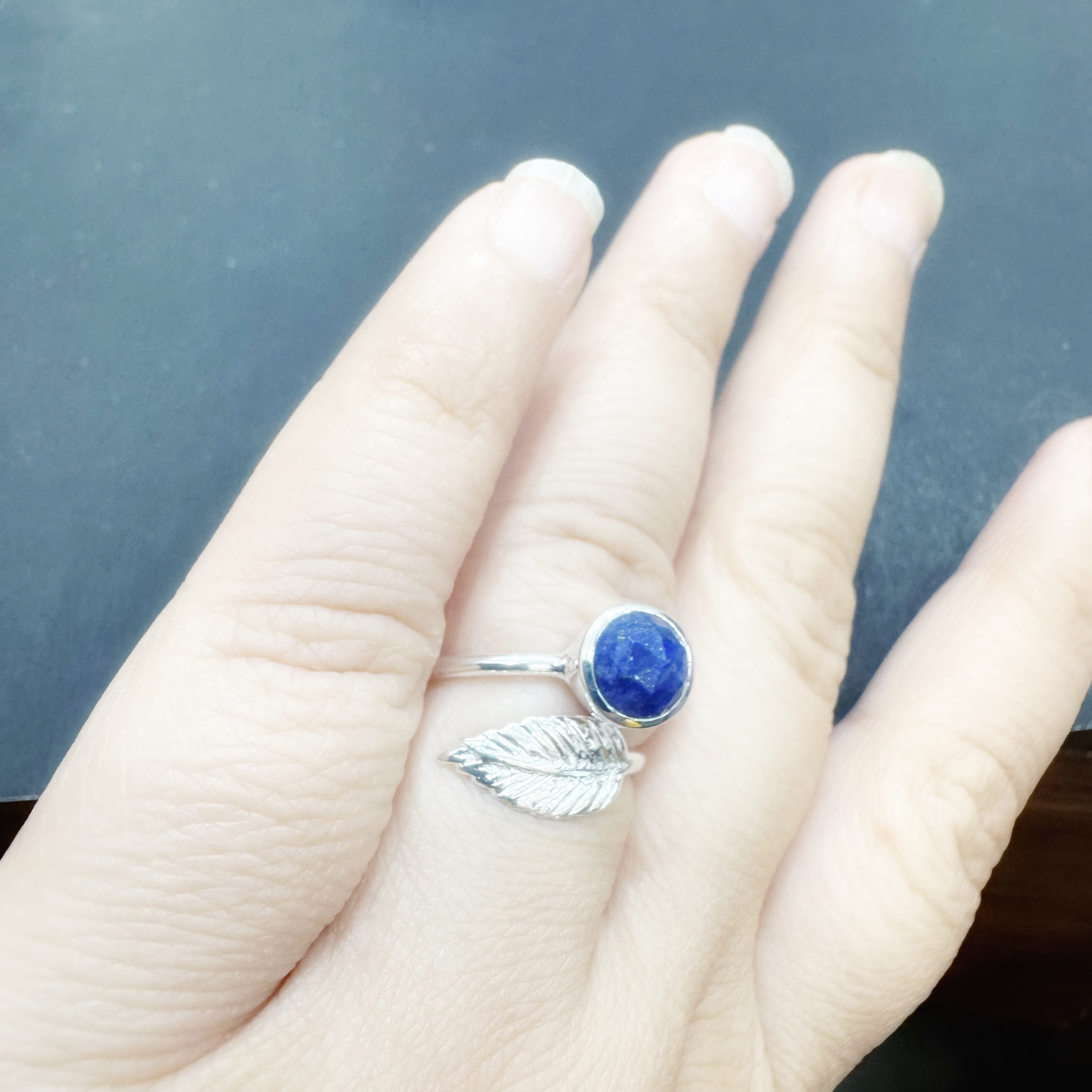 92.5 Silver Stone Open Ring