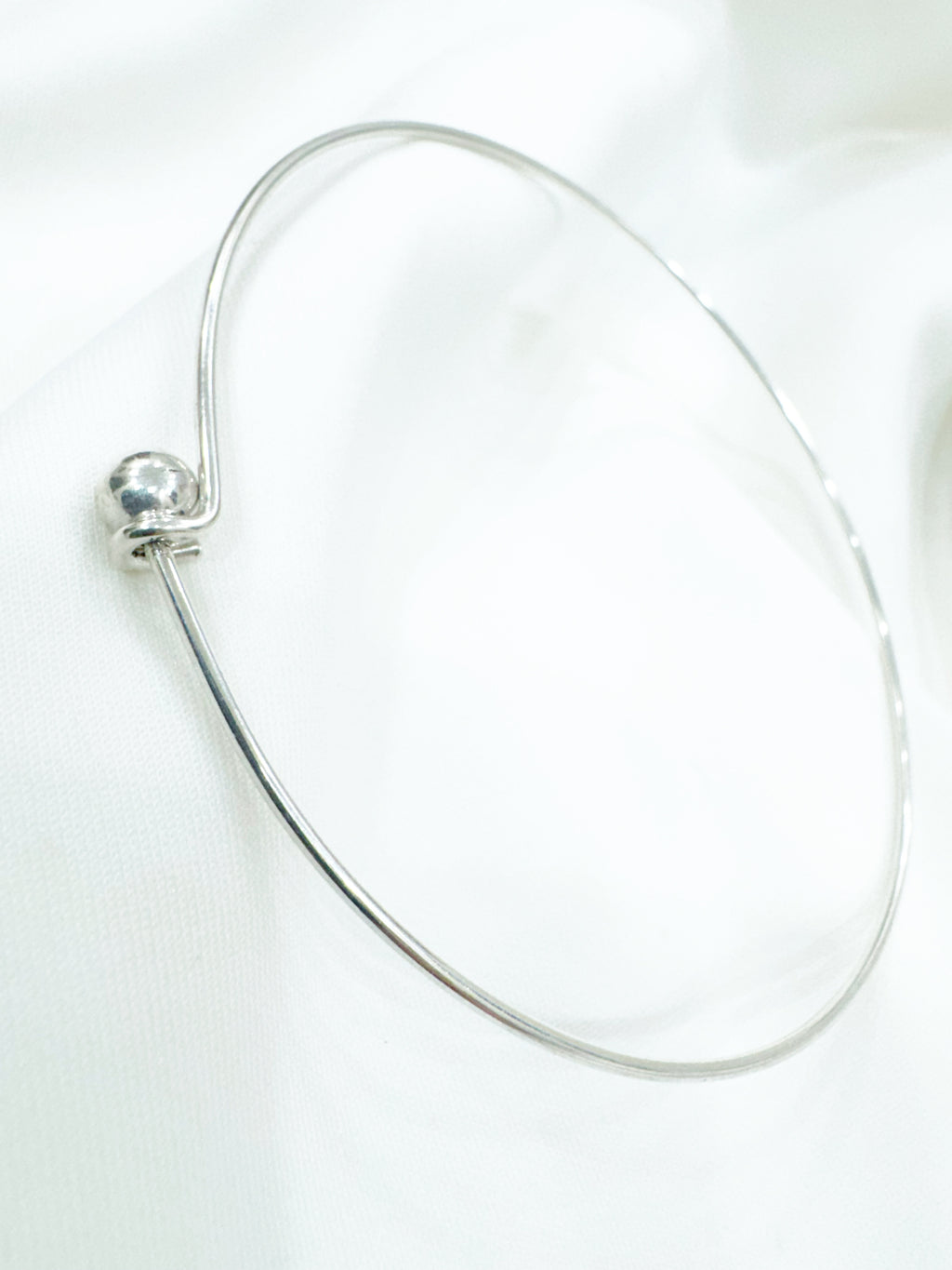 Ira 92.5 Silver Handcrafted Kada Anklet (Single Piece)