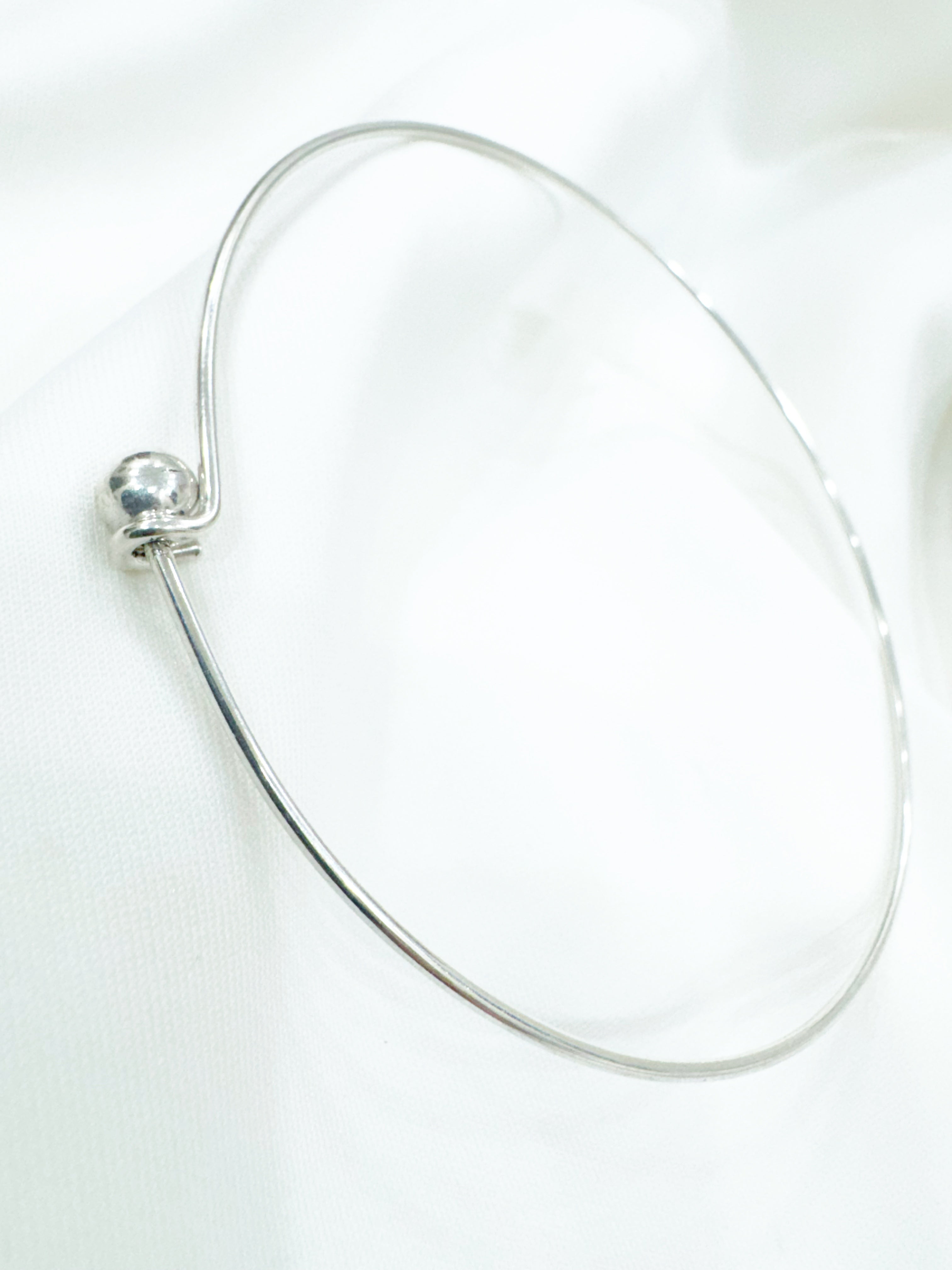 Ira 92.5 Silver Handcrafted Kada Anklet (Single Piece)