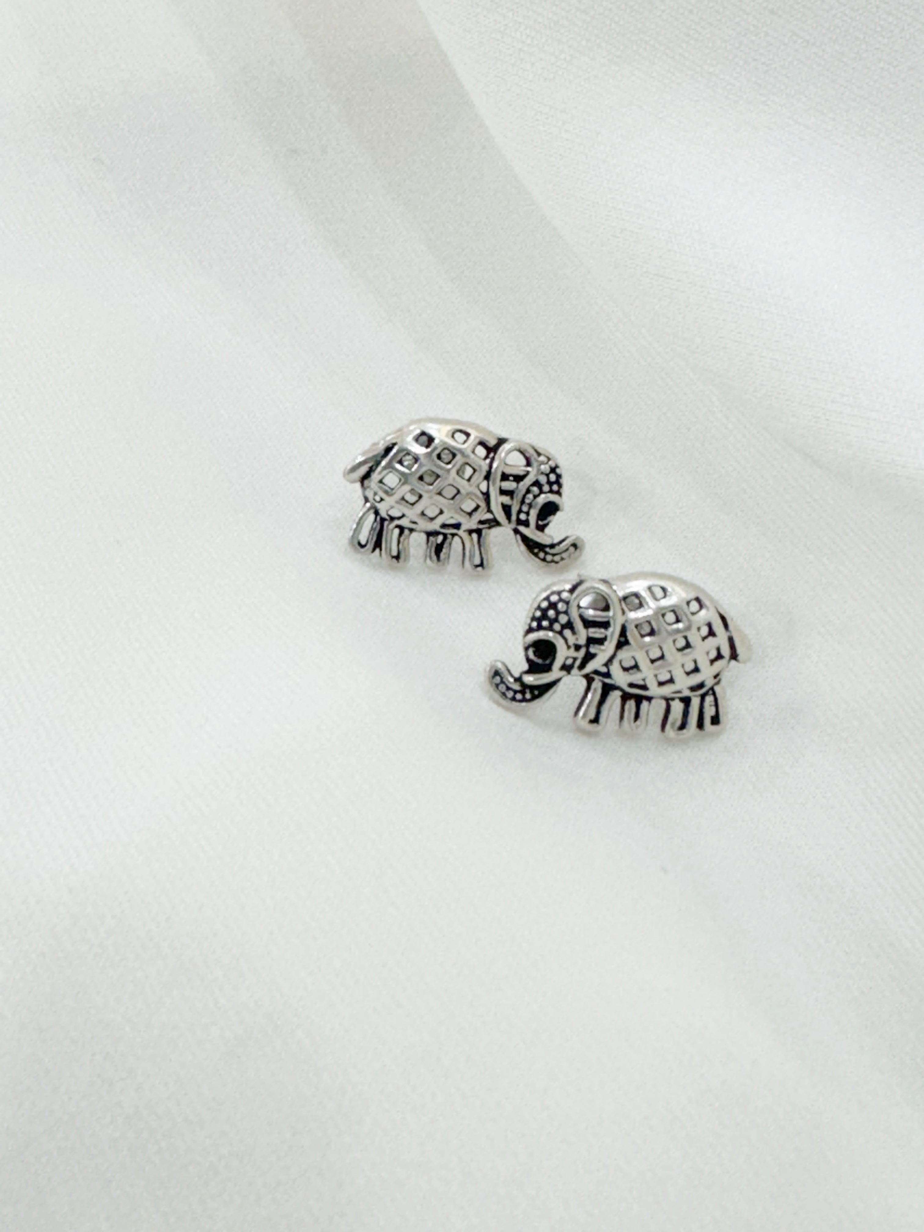 Haathi Charm Earrings – 92.5 Silver Handcrafted