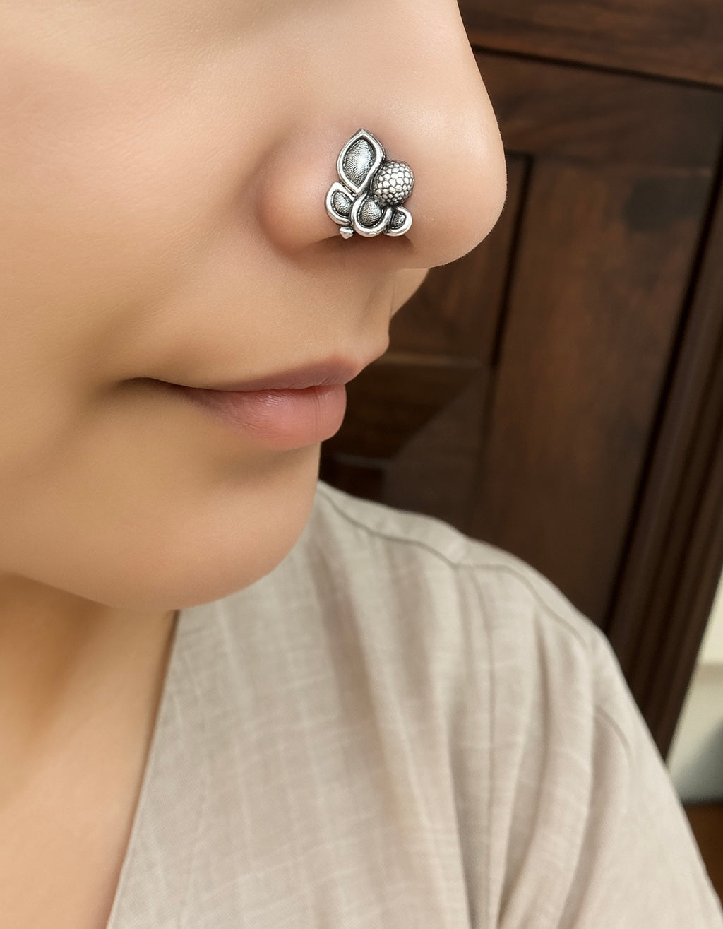 92.5 Silver Oxidised Nosepin