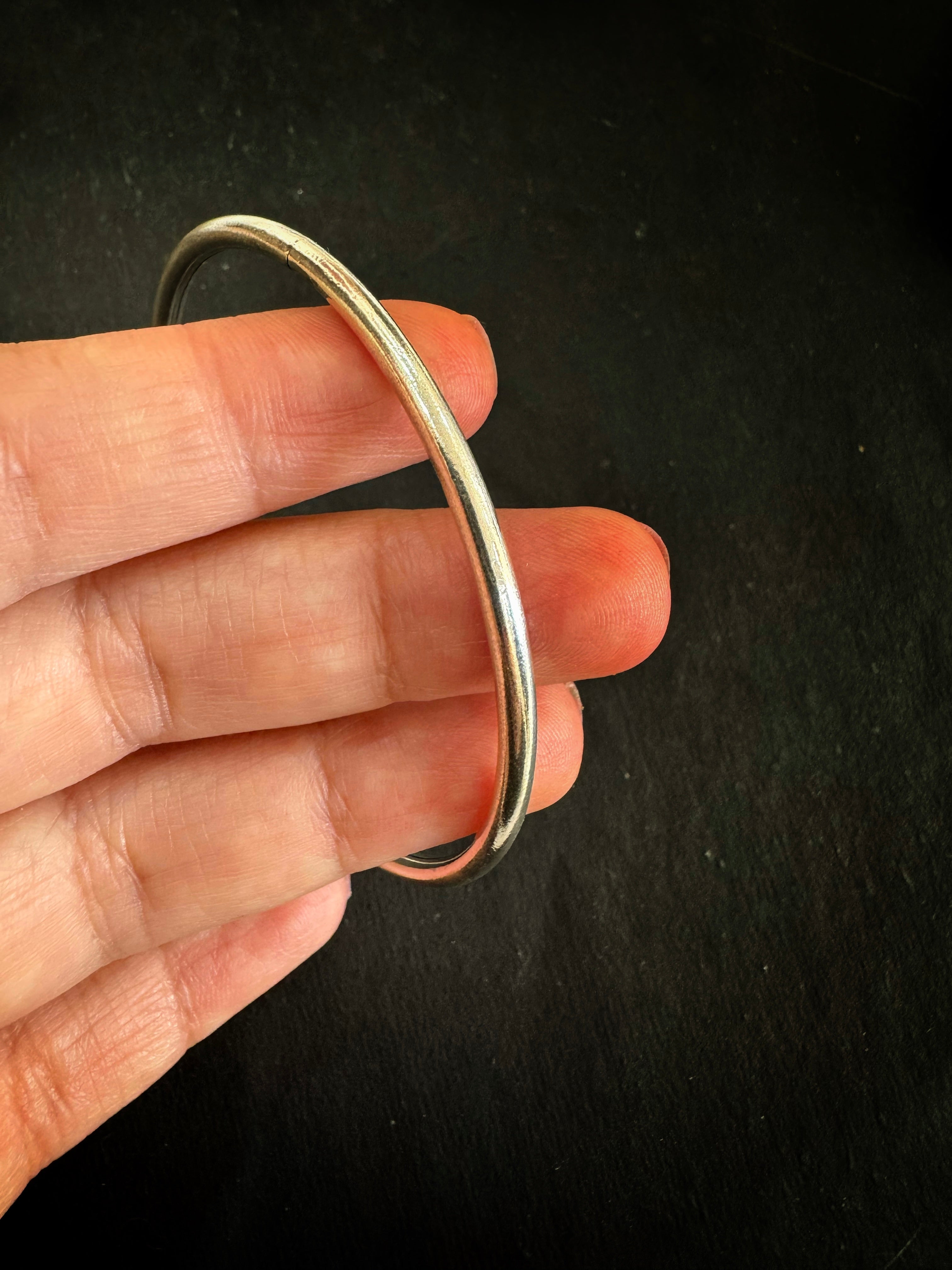92.5 Silver Plain Design Bangle