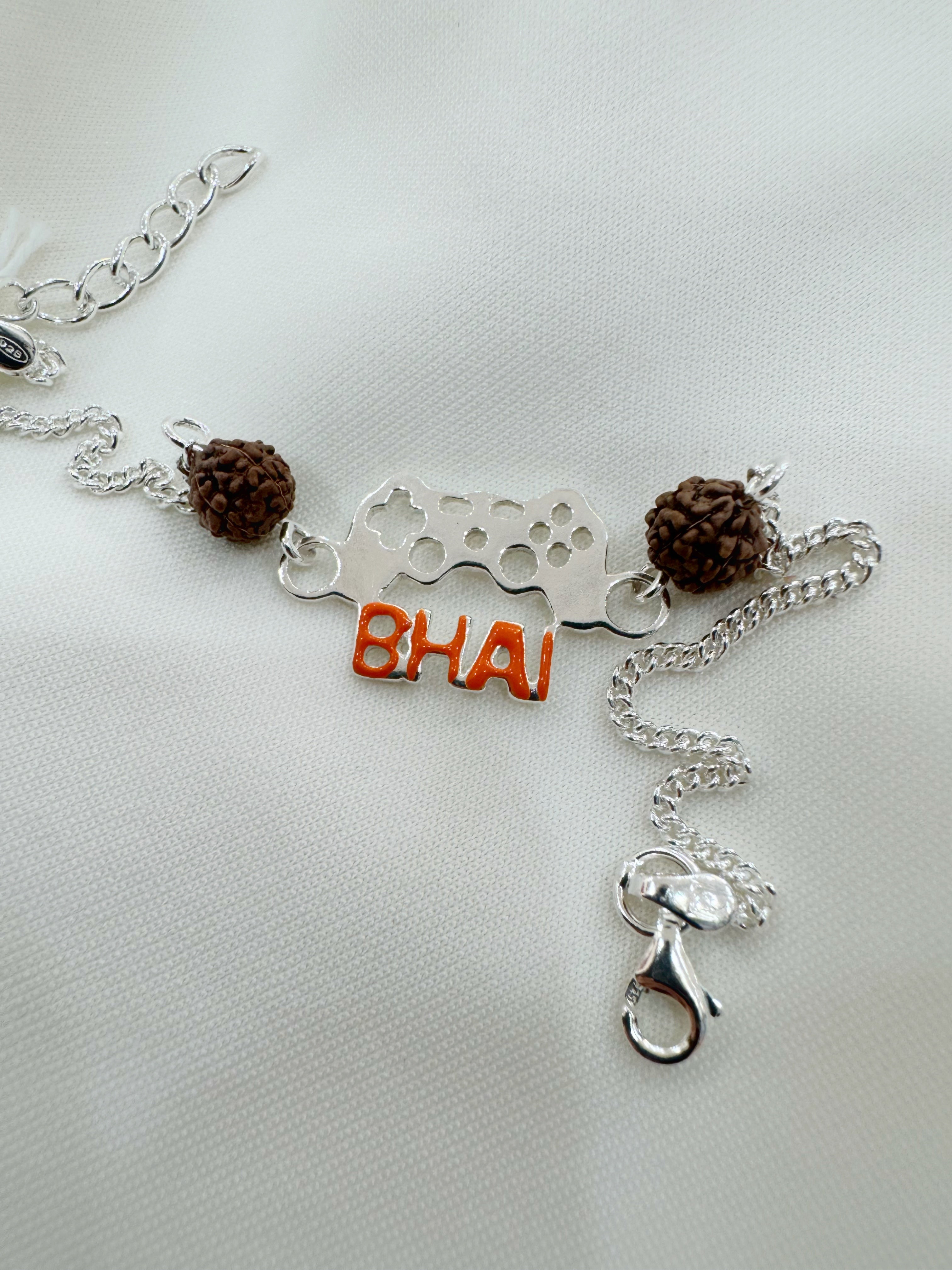 Silver Rakhi for Gamer Bhai – Certified 92.5 Sterling Silver