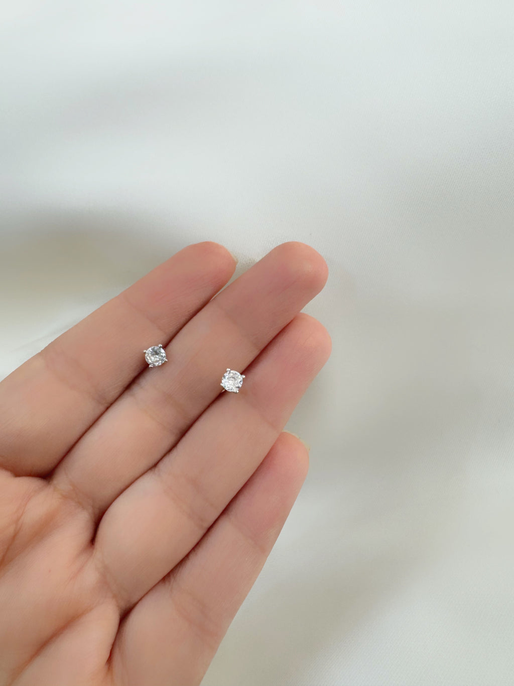 Eternal Spark 92.5 Silver Stud Earrings - Handcrafted