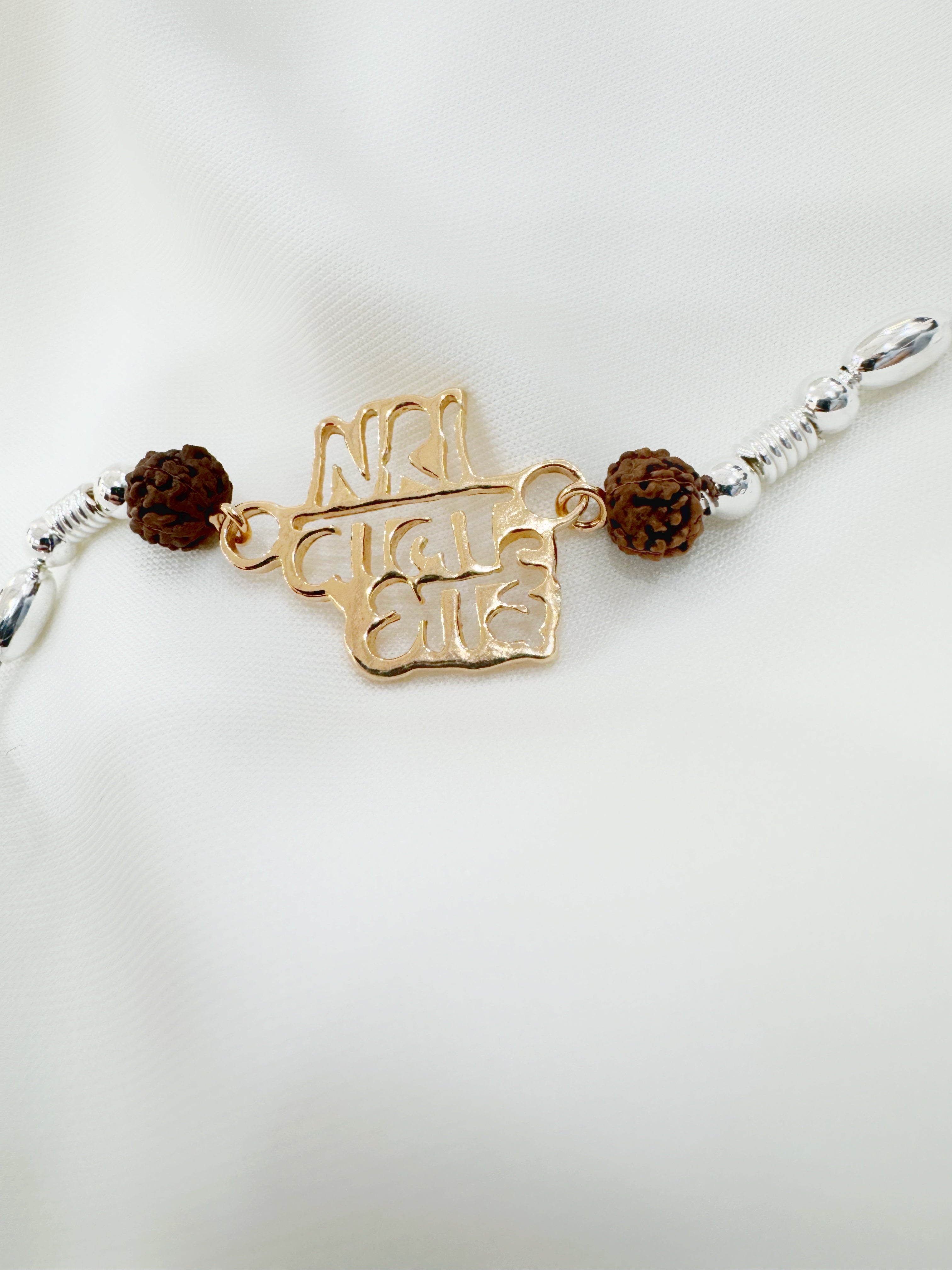 Premium Rakhi in Pure 92.5 Silver – NRI Bhai
