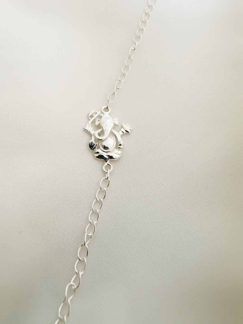 Siddhivinayak Blessings Handcrafted Rakhi in Pure 92.5 Silver - Ganesha