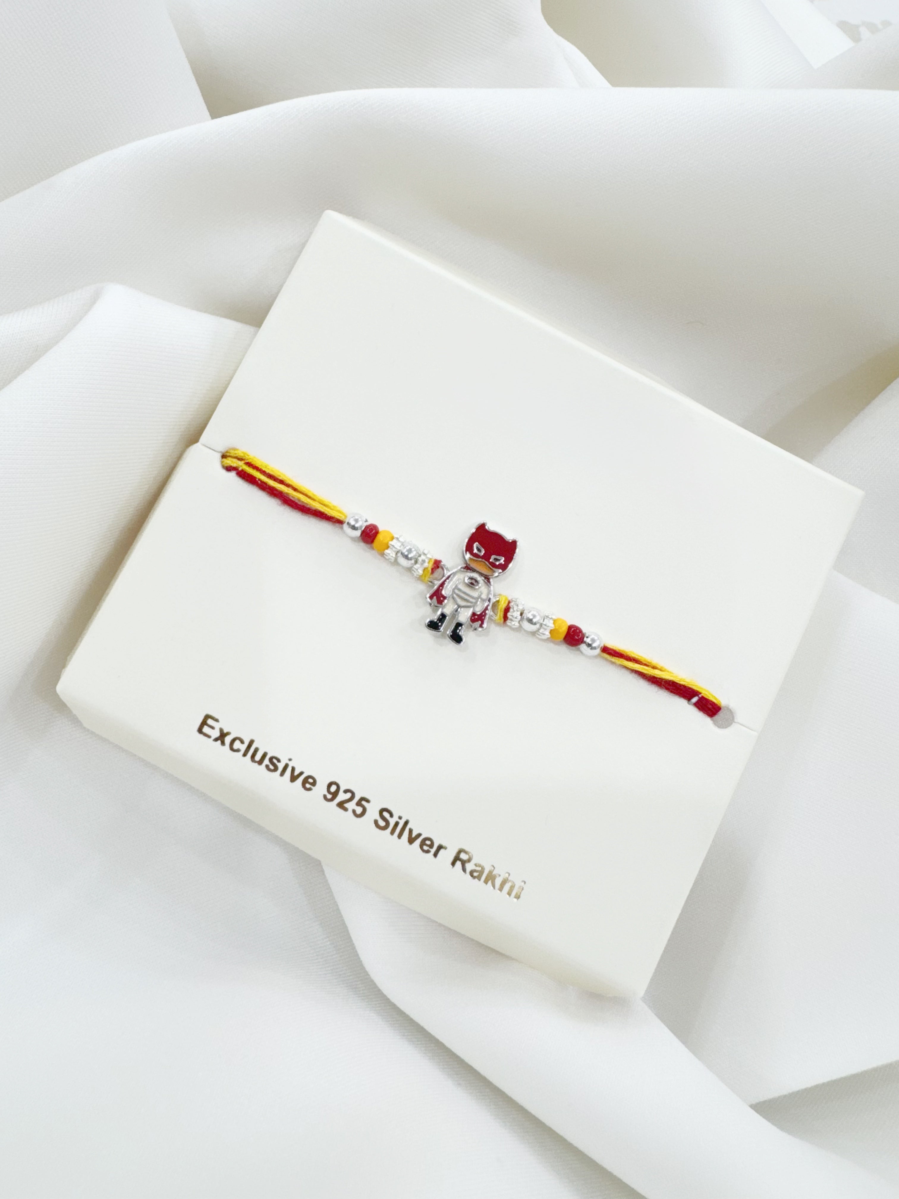 925 Silver Rakhis for Kids - Little Superhero