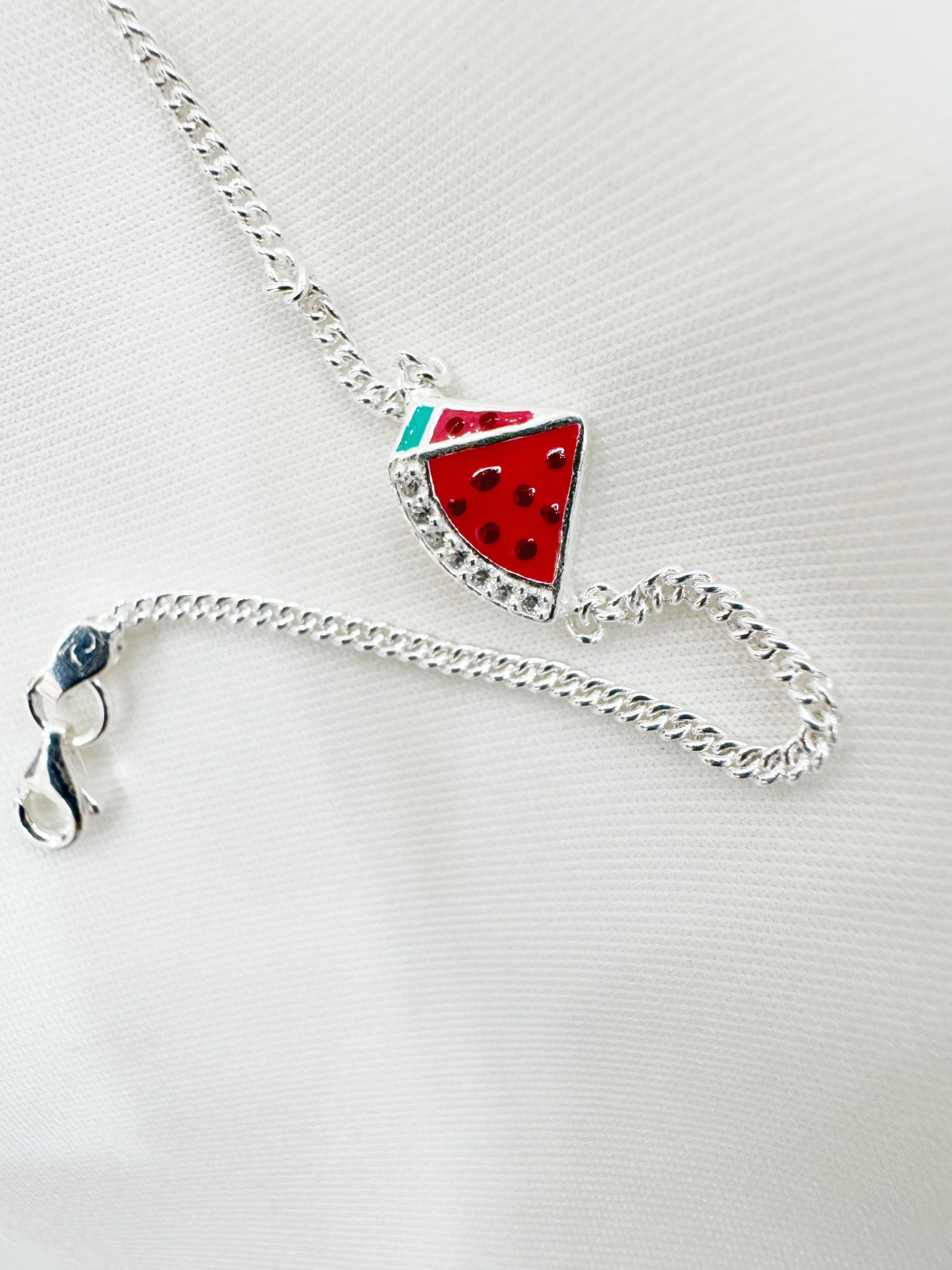 Kids Watermelon Silver Rakhi in 92.5 Sterling – Limited Edition
