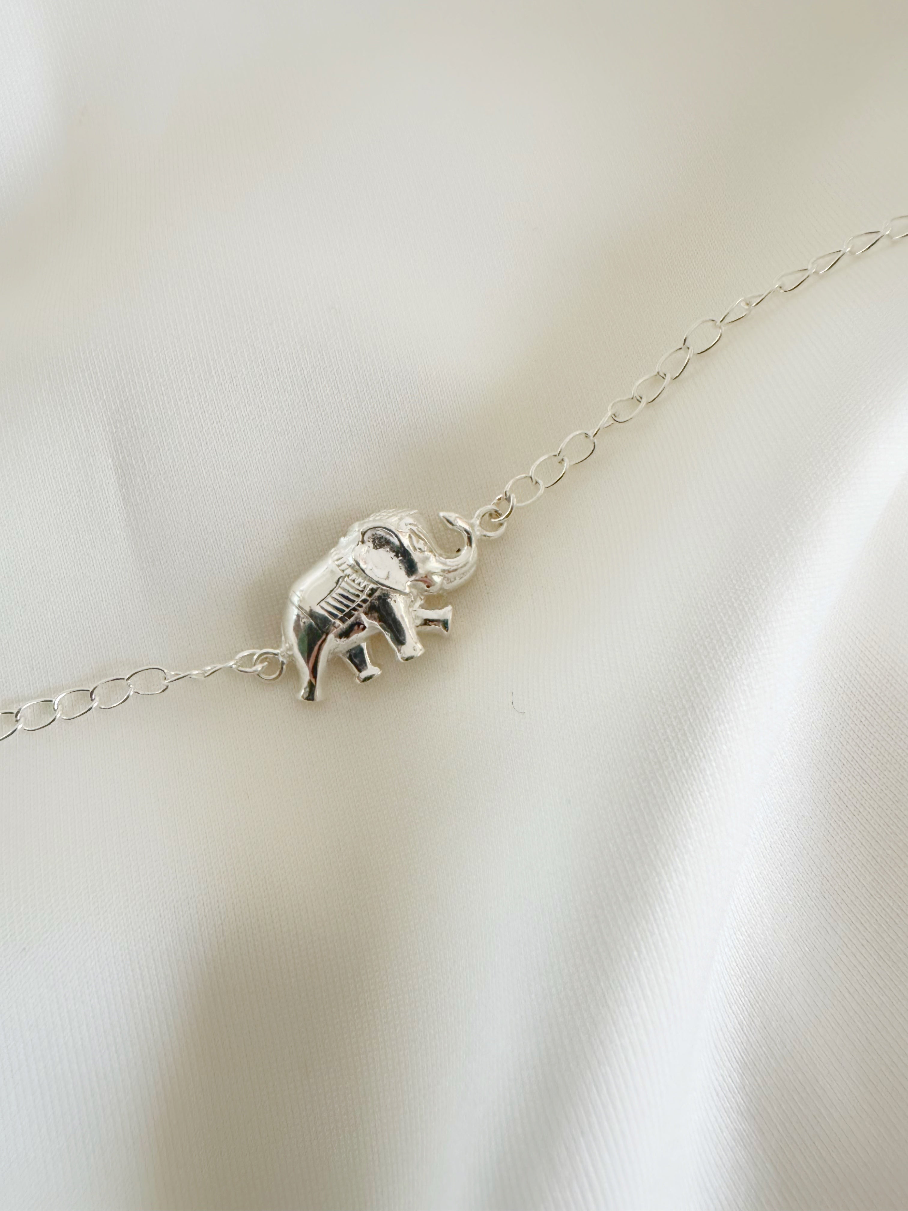 Haathi Shakti Handcrafted Rakhi in Pure 92.5 Silver