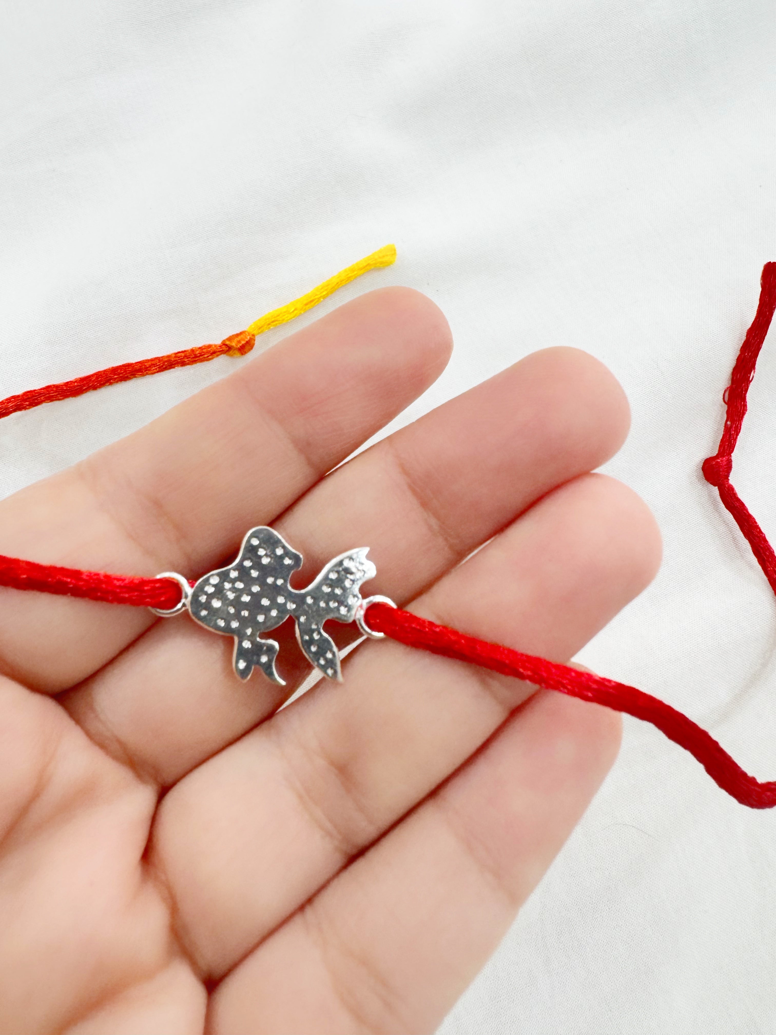 Kids Handcrafted Jalpari Rakhi - Pure 925 Silver