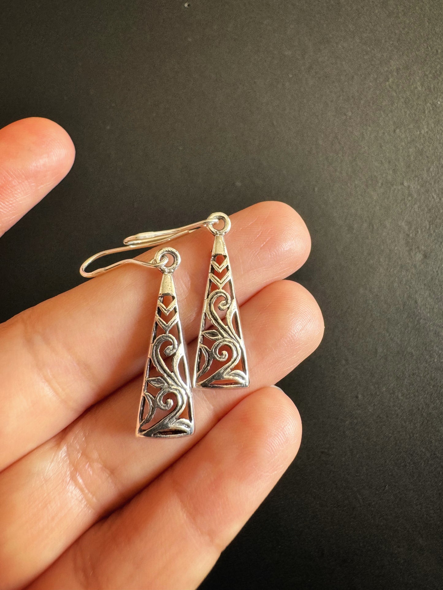 Silver Drop Earrings