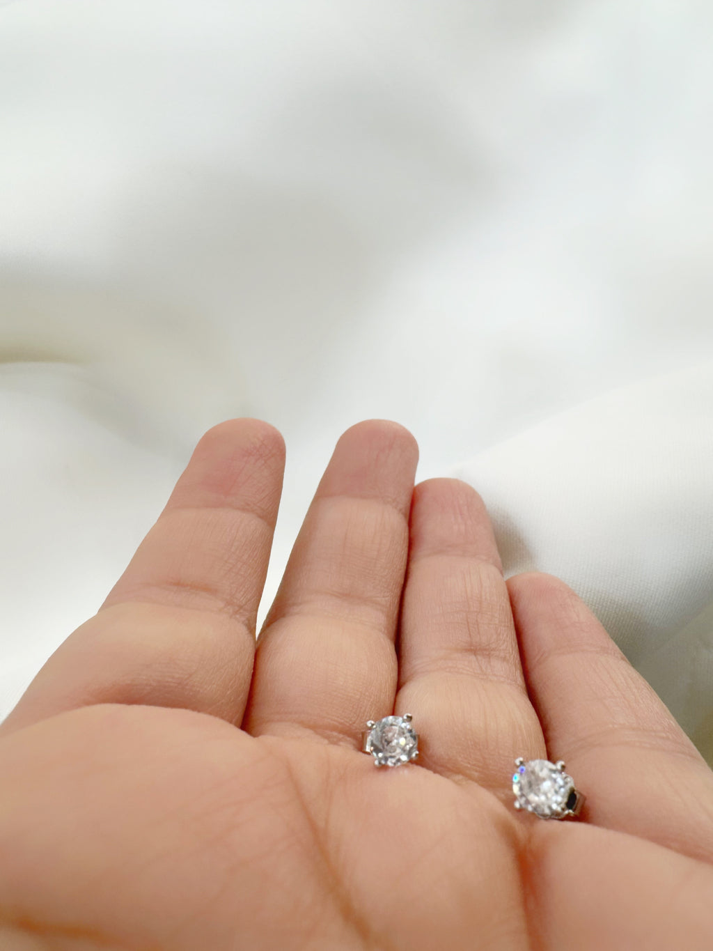 Eternal Spark 92.5 Silver Stud Earrings - Handcrafted