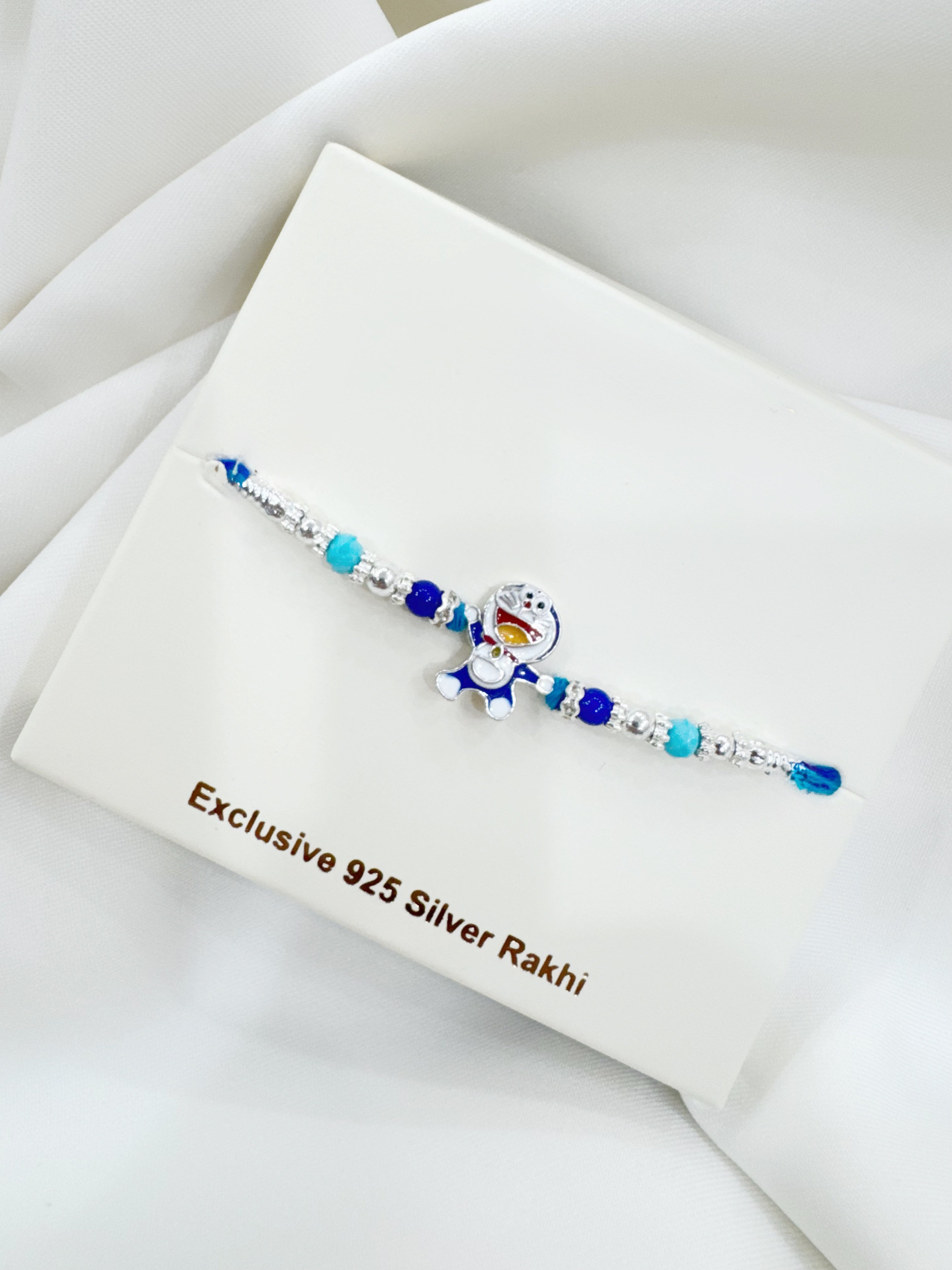 925 Silver Rakhis for Kids - Doraemon