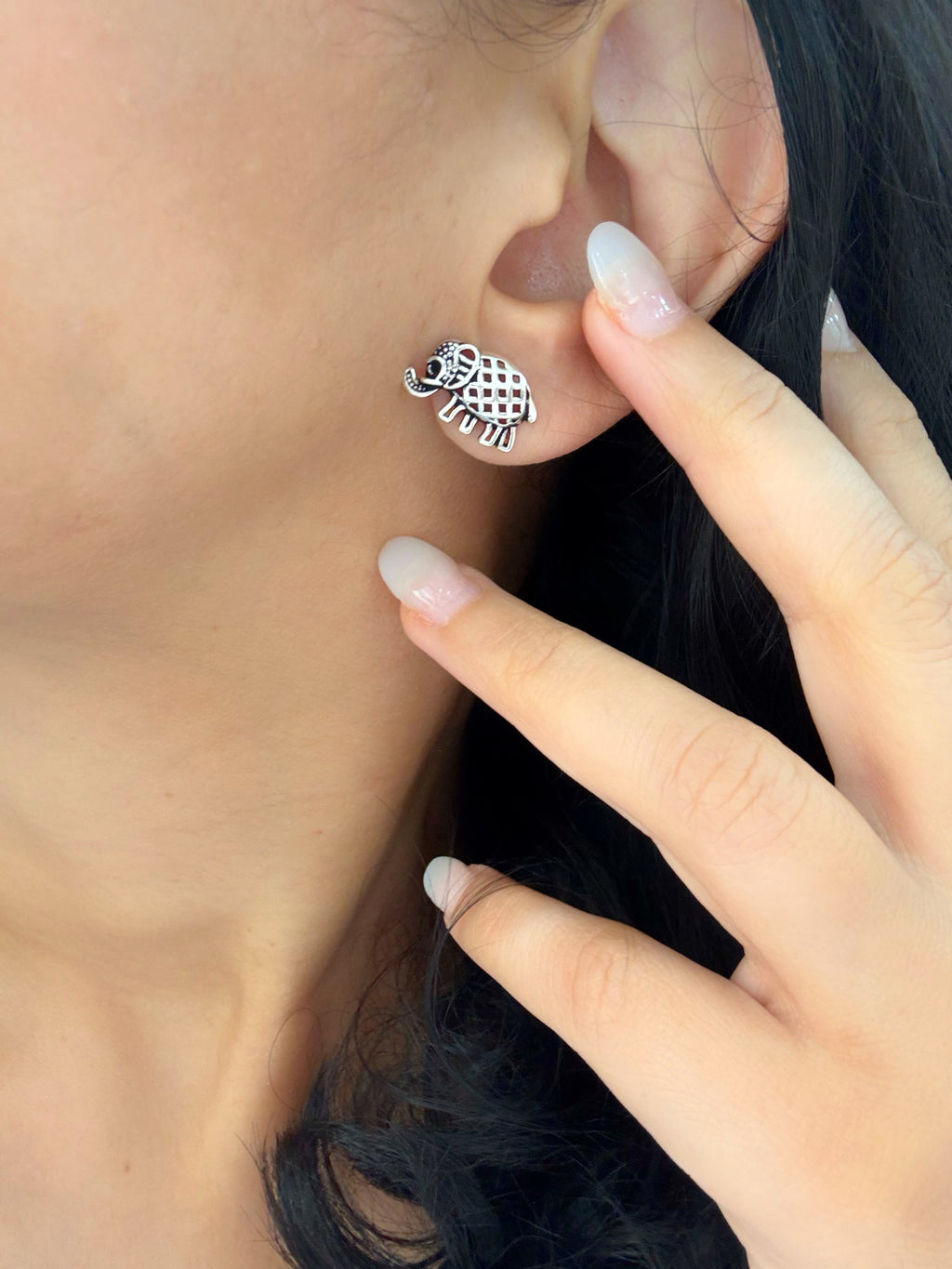 Haathi Charm Earrings – 92.5 Silver Handcrafted