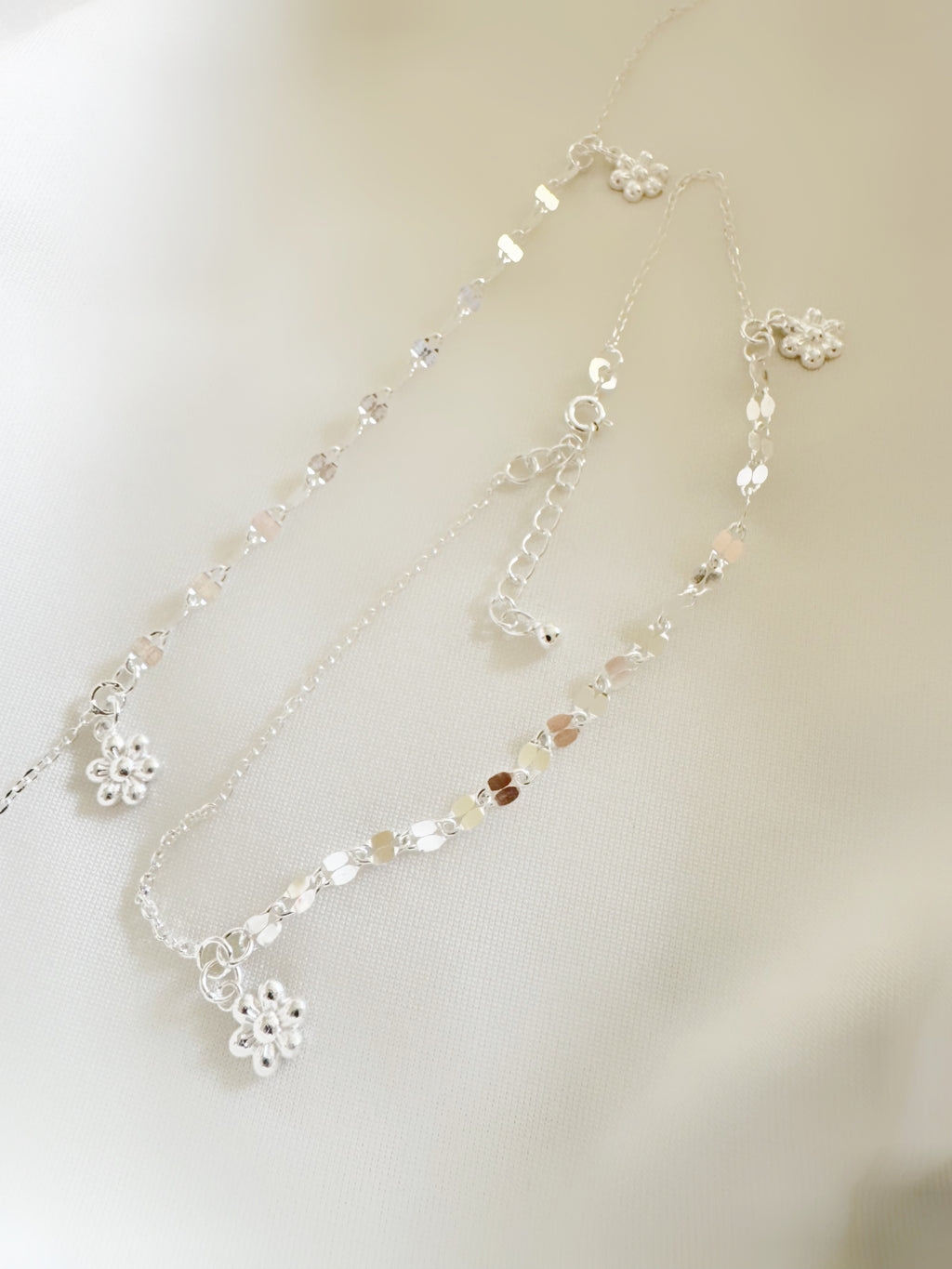 Blossom Gleam 92.5 Lightweight Silver Anklet