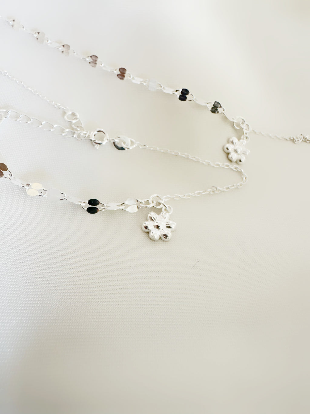 Blossom Gleam 92.5 Lightweight Silver Anklet