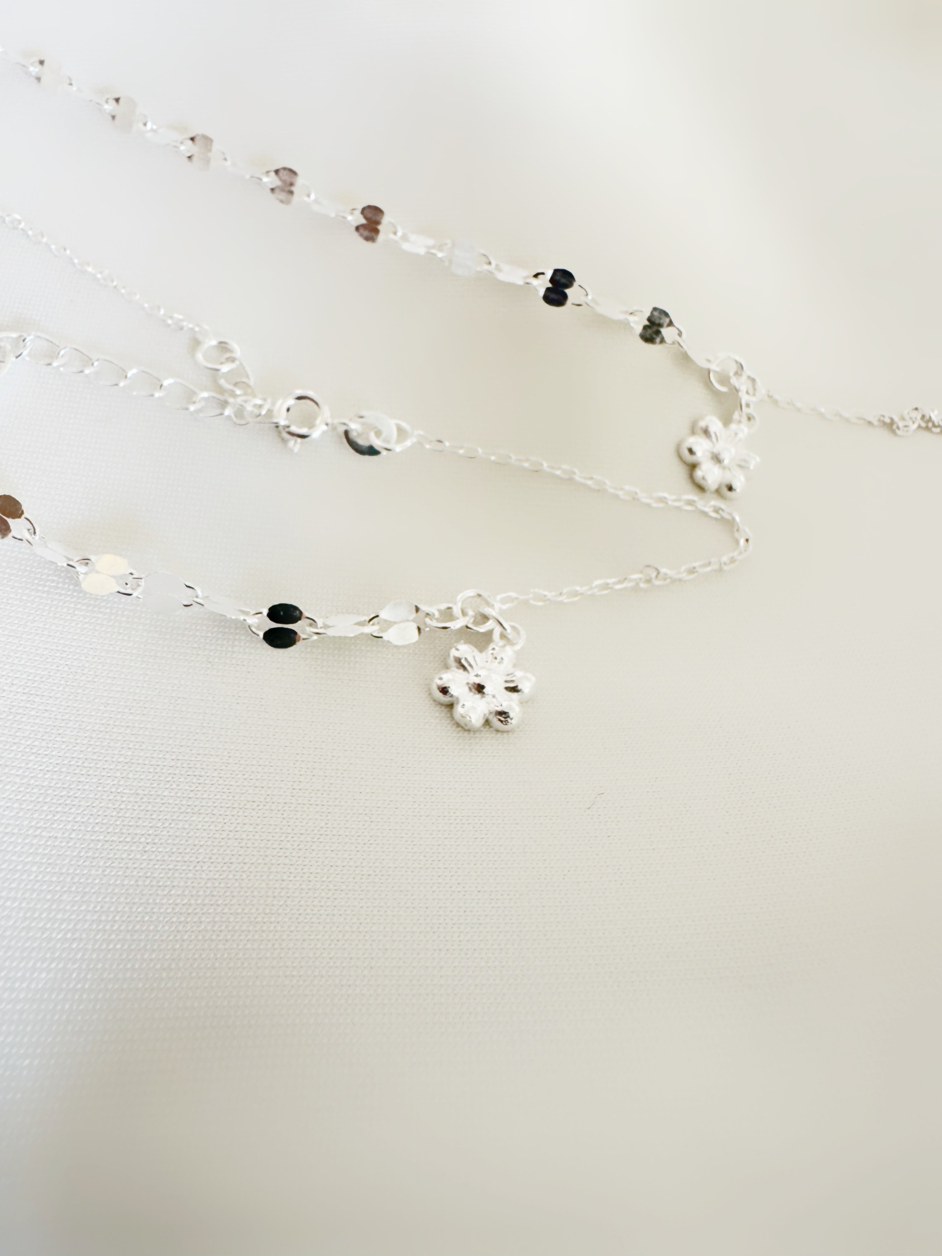 Blossom Gleam 92.5 Lightweight Silver Anklet