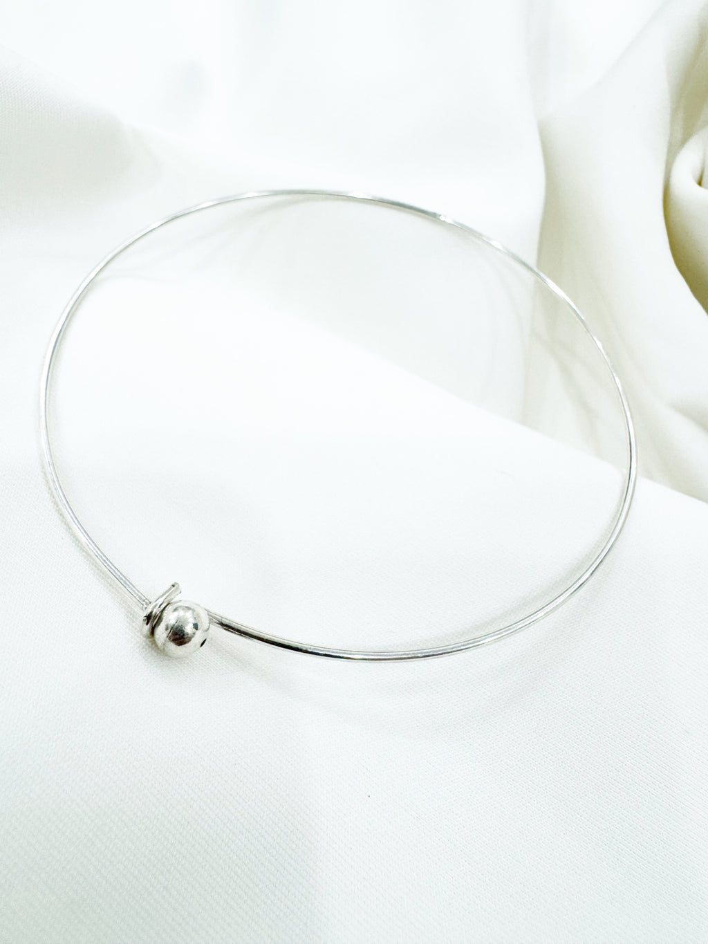 Ira 92.5 Silver Handcrafted Kada Anklet (Single Piece)