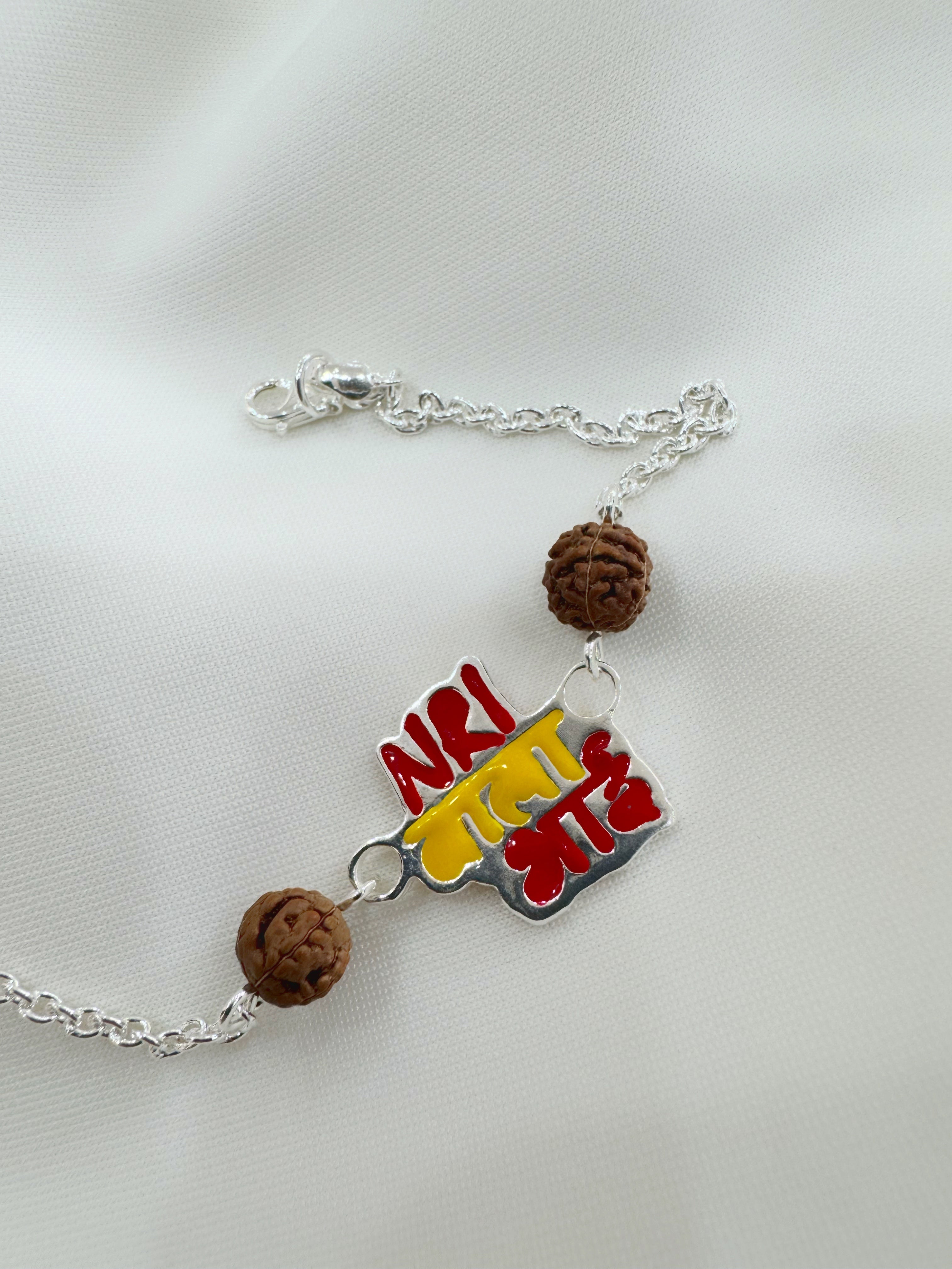 Elegant Silver Rakhi for NRI Bhai in 92.5 Sterling – Limited Edition