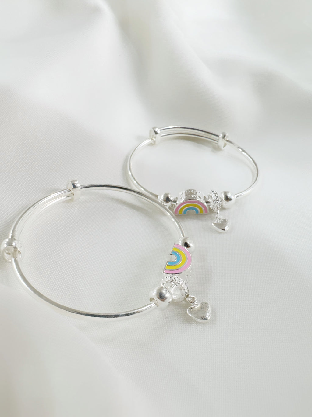 92.5 Silver Rainbow Adjustable Size Nazaria Set for Kids