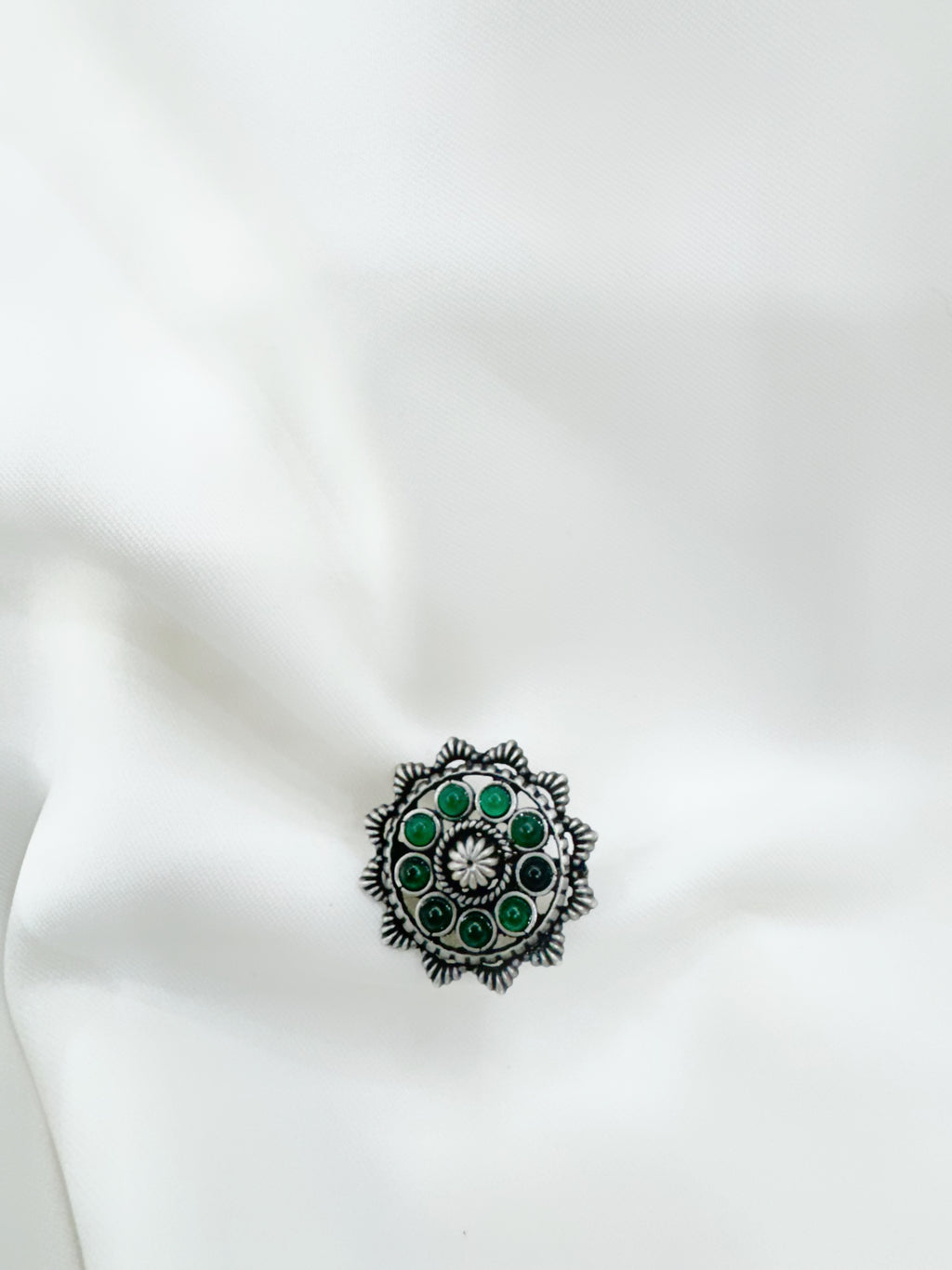 Vrinda Blossom Studs Earrings 92.5 Silver