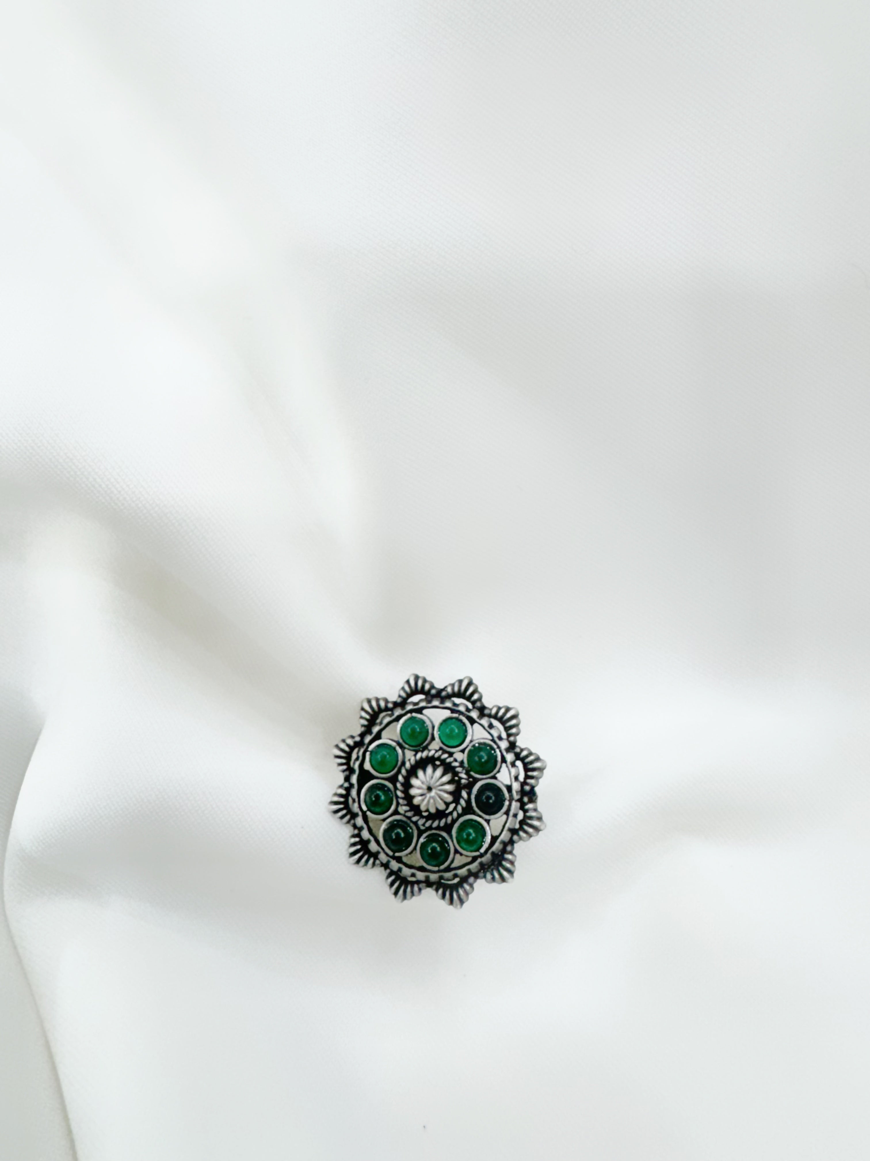 Vrinda Blossom Studs Earrings 92.5 Silver
