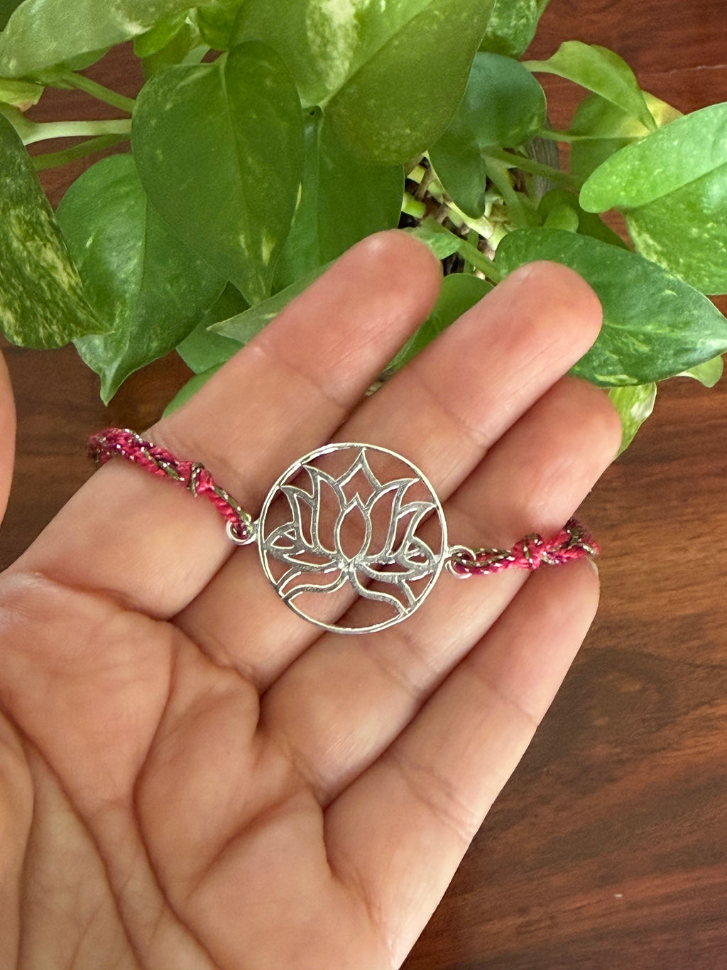 Divya Kamal - Without Chain 925 Silver Rakhi
