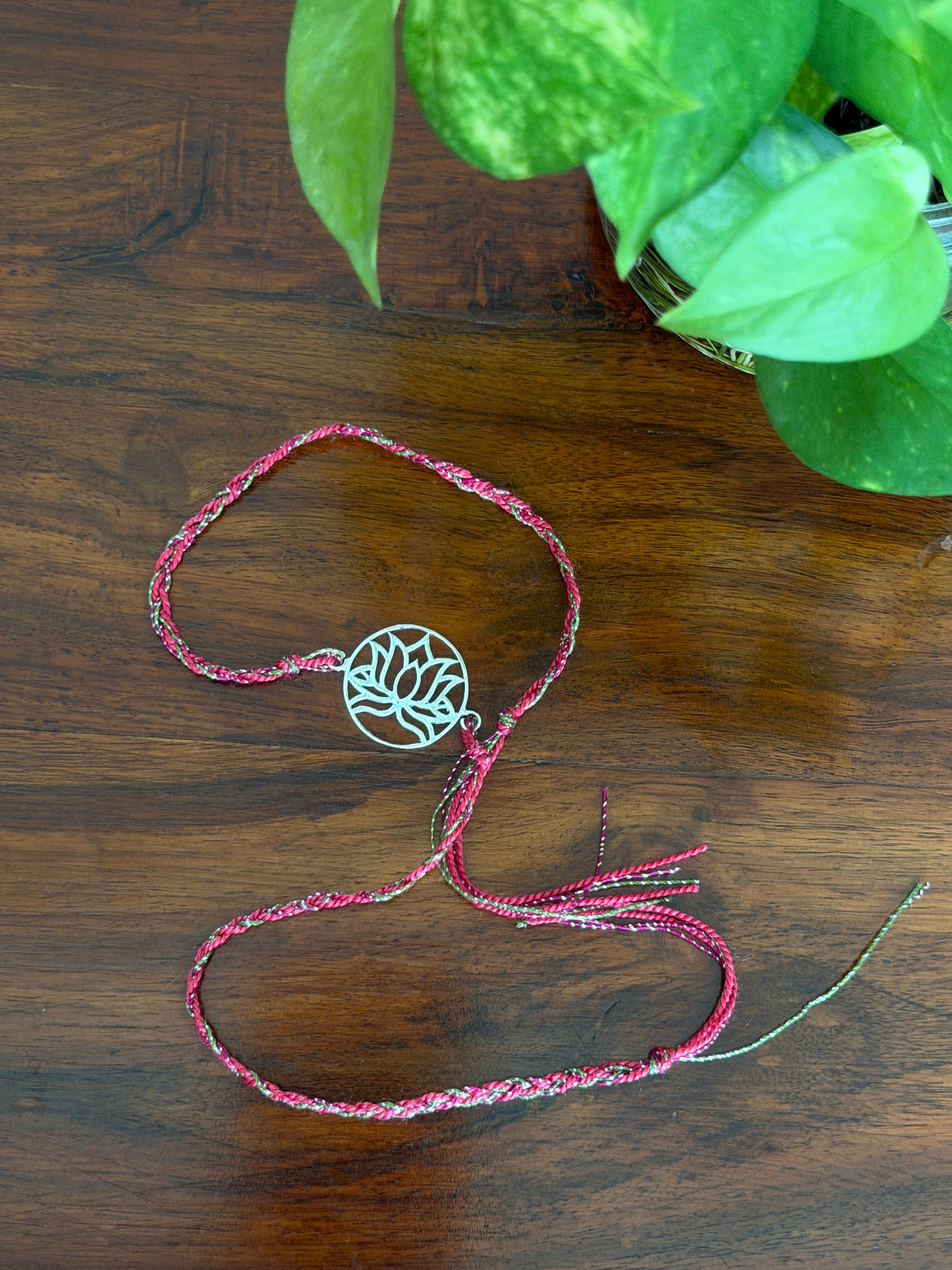 Divya Kamal - Without Chain 925 Silver Rakhi