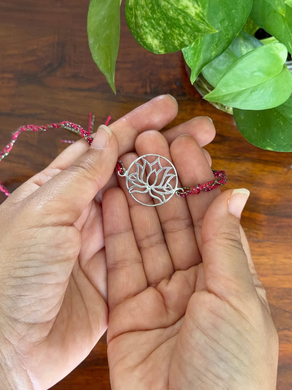 Divya Kamal - Without Chain 925 Silver Rakhi