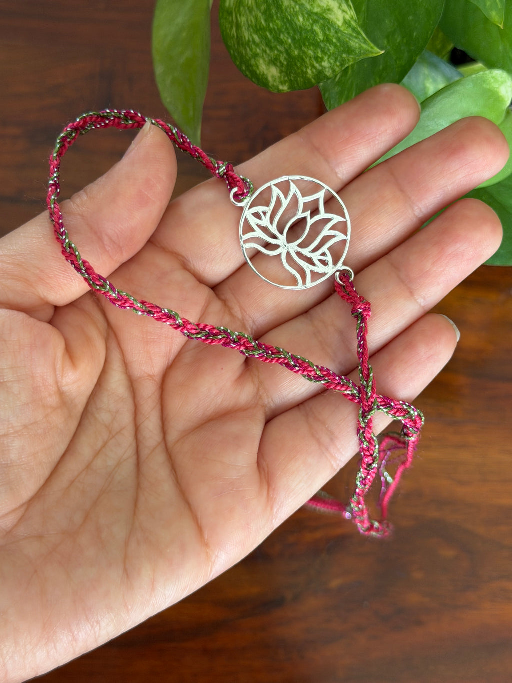 Divya Kamal - Without Chain 925 Silver Rakhi