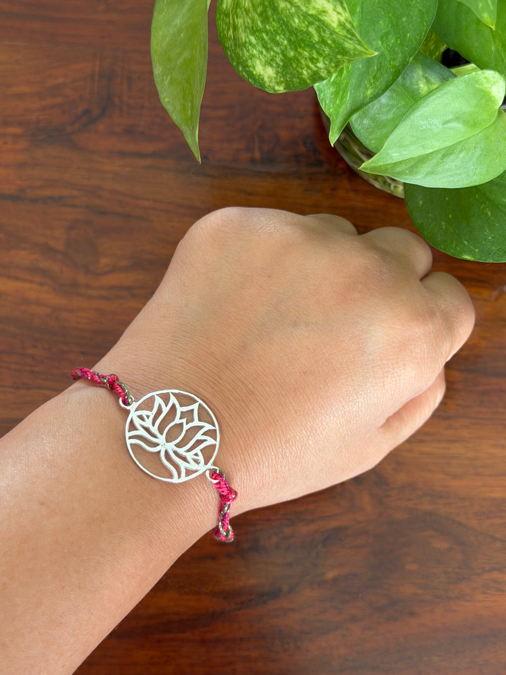 Divya Kamal - Without Chain 925 Silver Rakhi