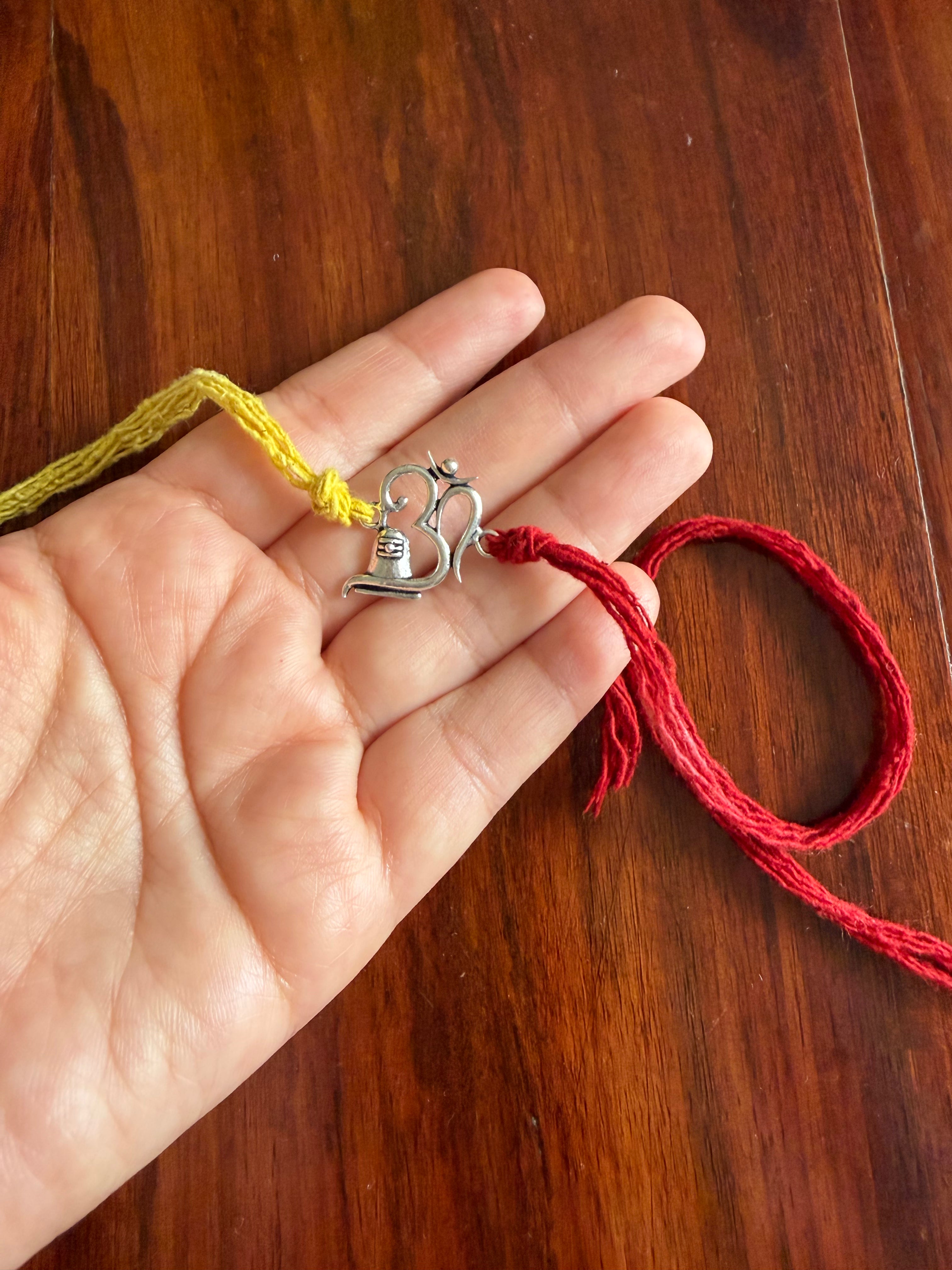 925 Pure Silver Handcrafted OM Rakhi