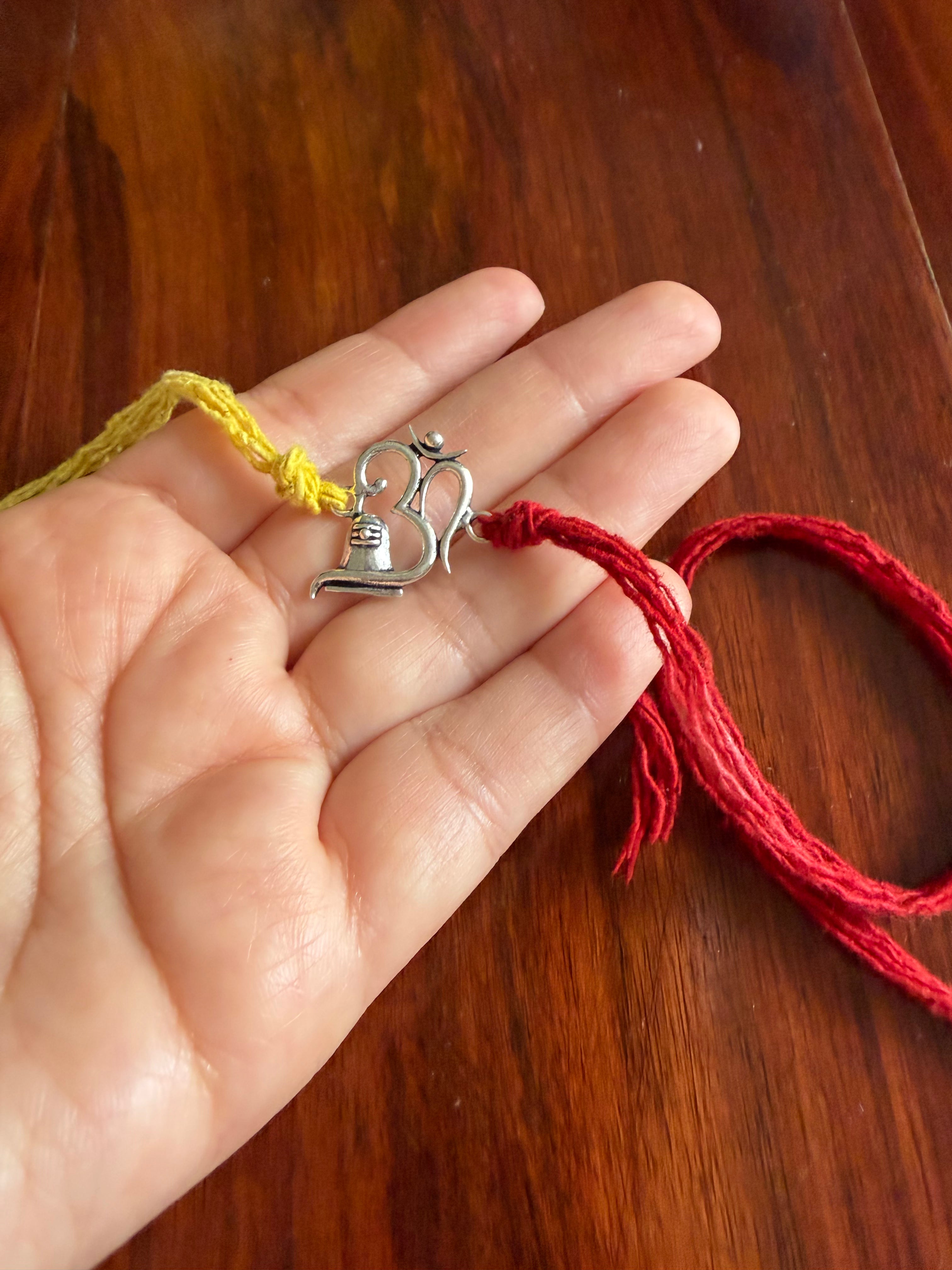 925 Pure Silver Handcrafted OM Rakhi