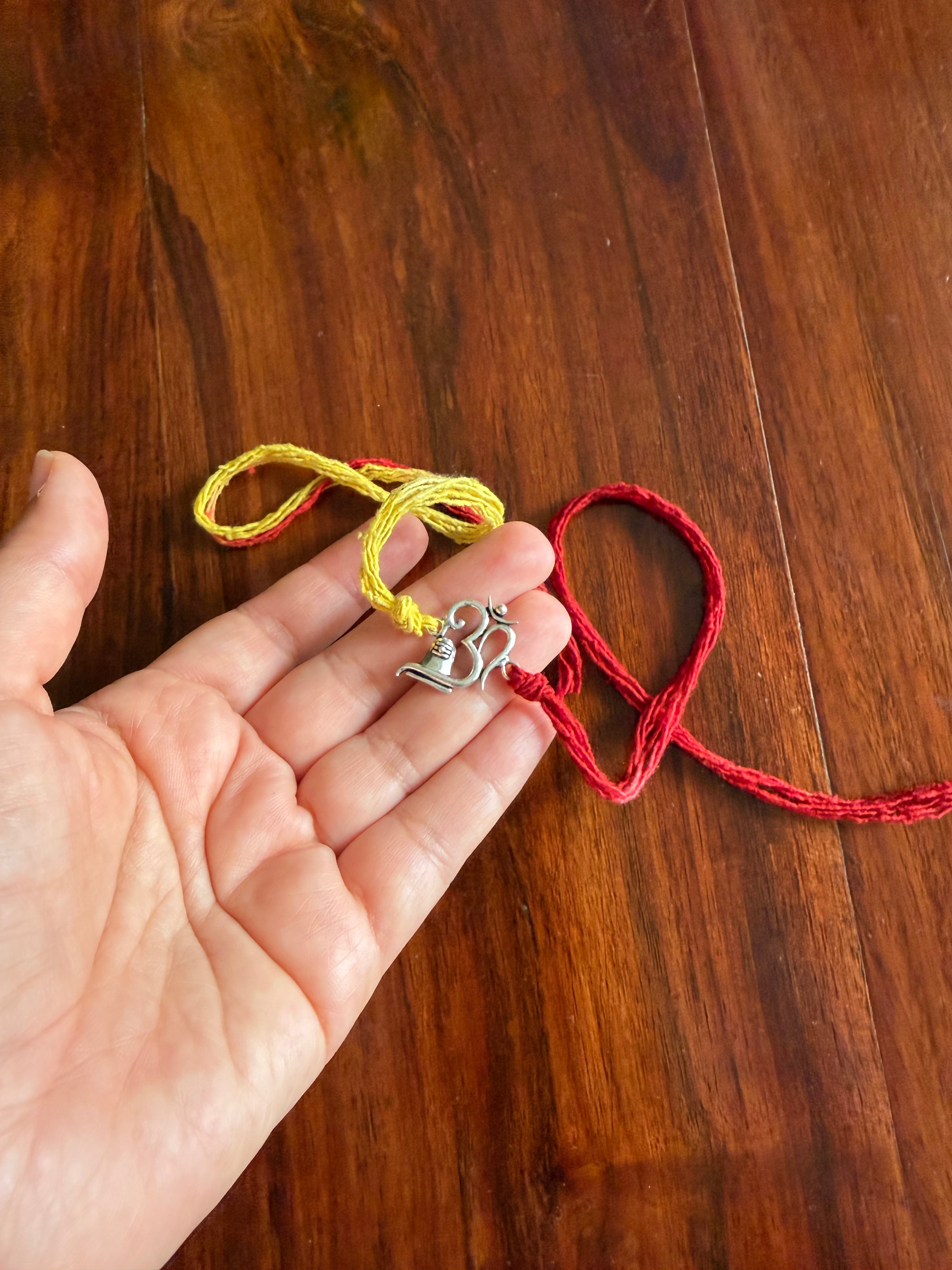 925 Pure Silver Handcrafted OM Rakhi
