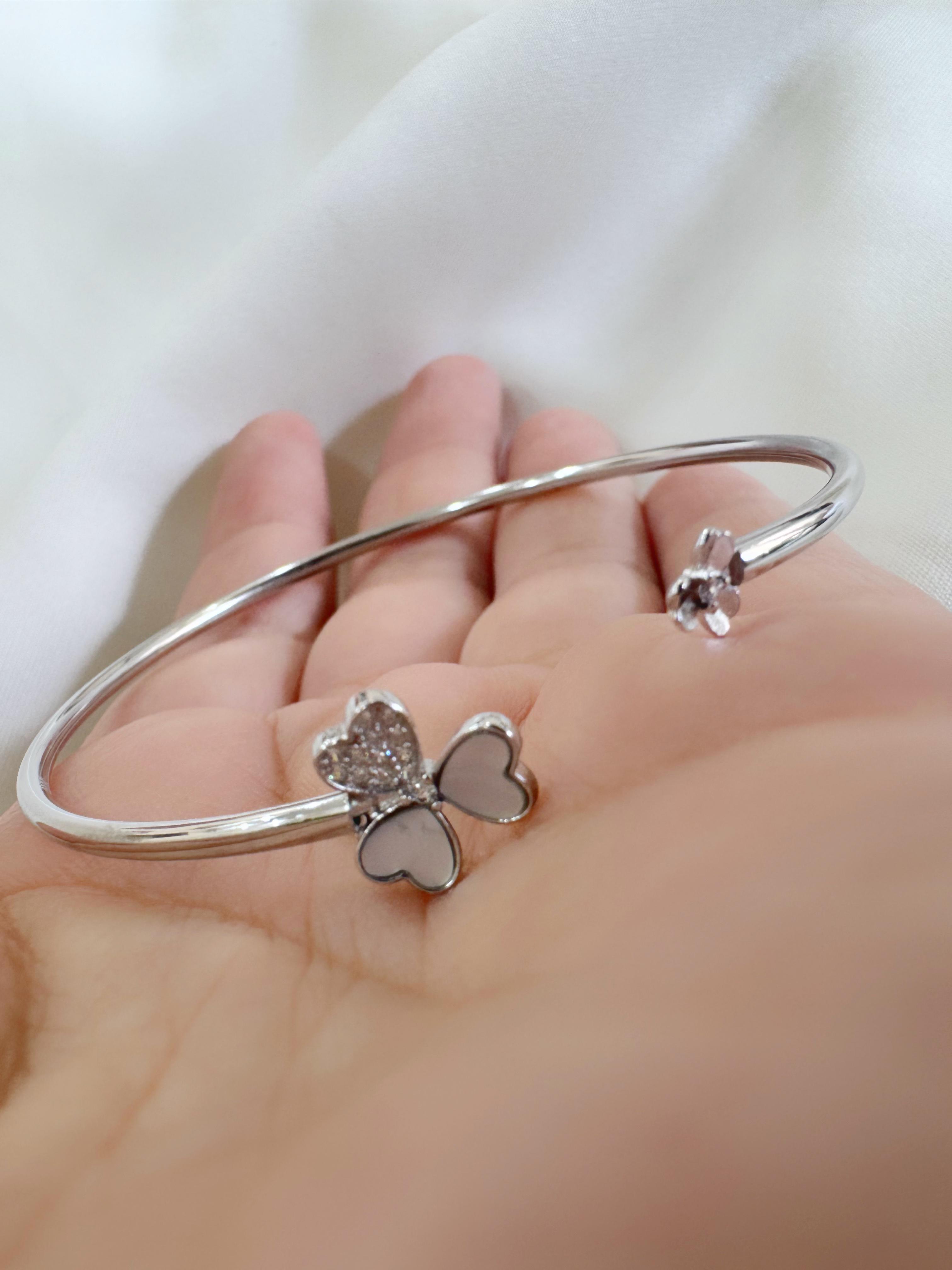 Heartleaf 92.5 Silver Bracelet - Handcrafted