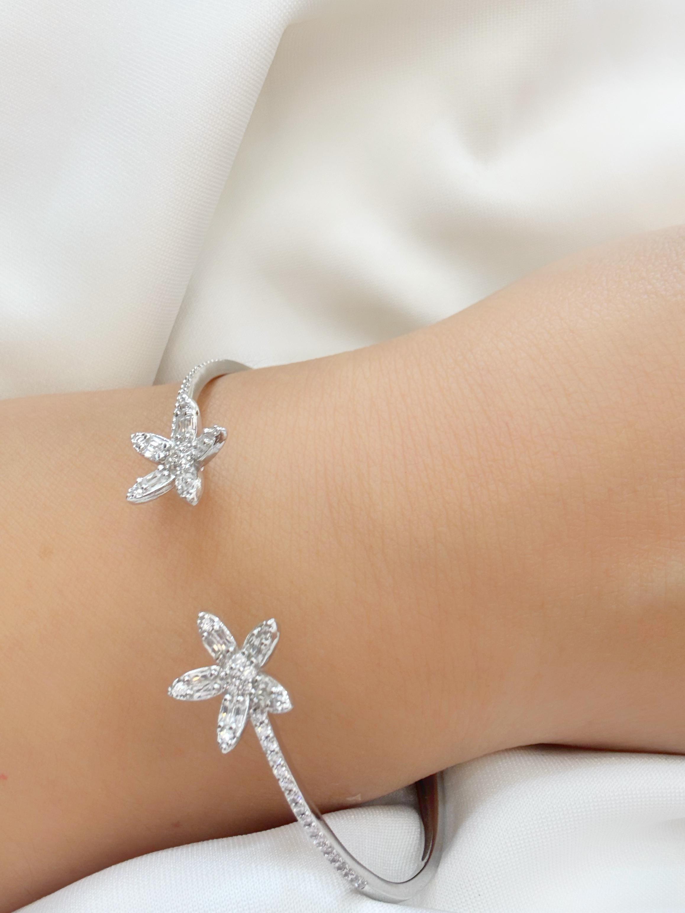 Bloomcuff 92.5 Silver Bracelet - Handcrafted