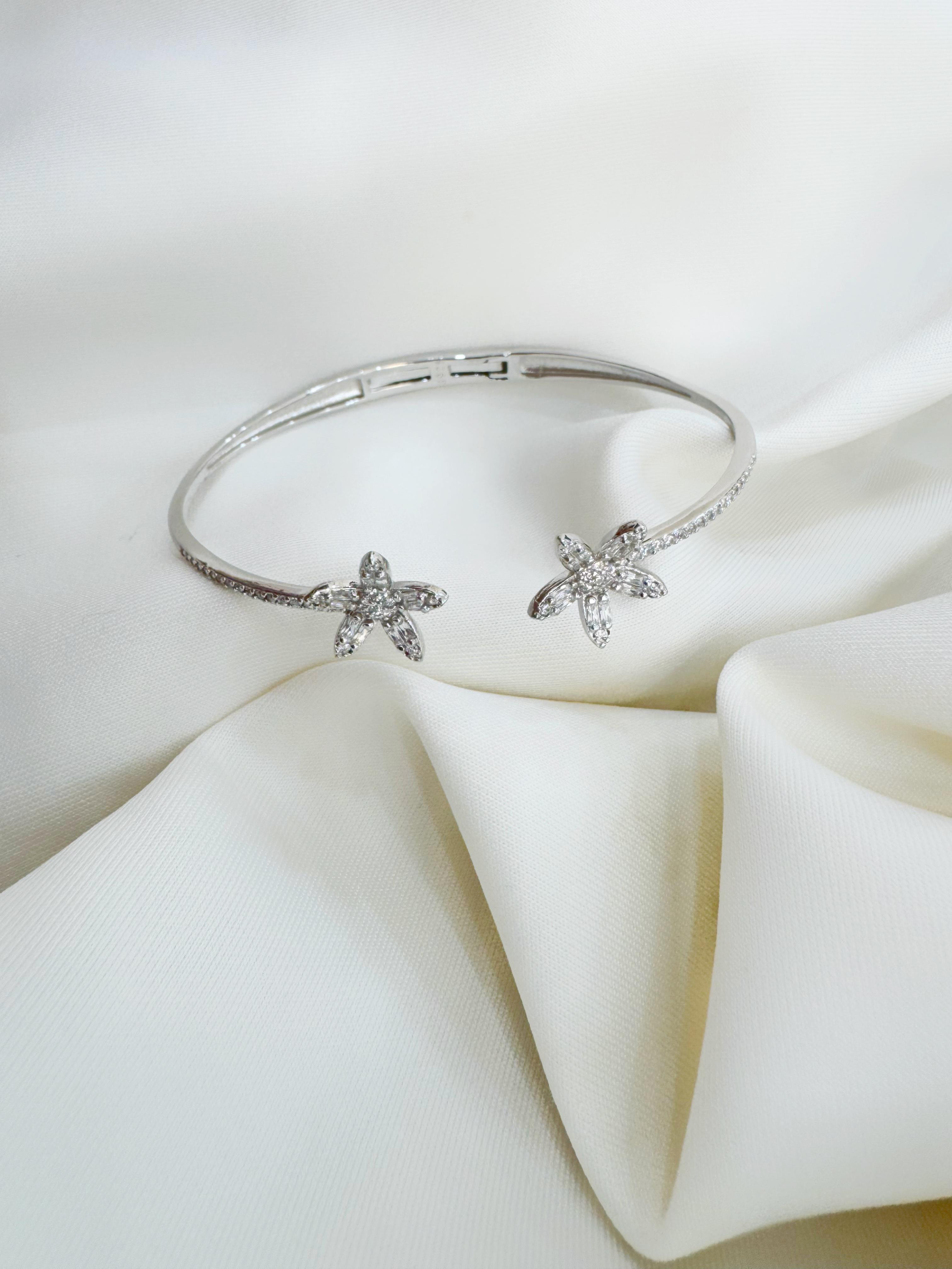 Bloomcuff 92.5 Silver Bracelet - Handcrafted