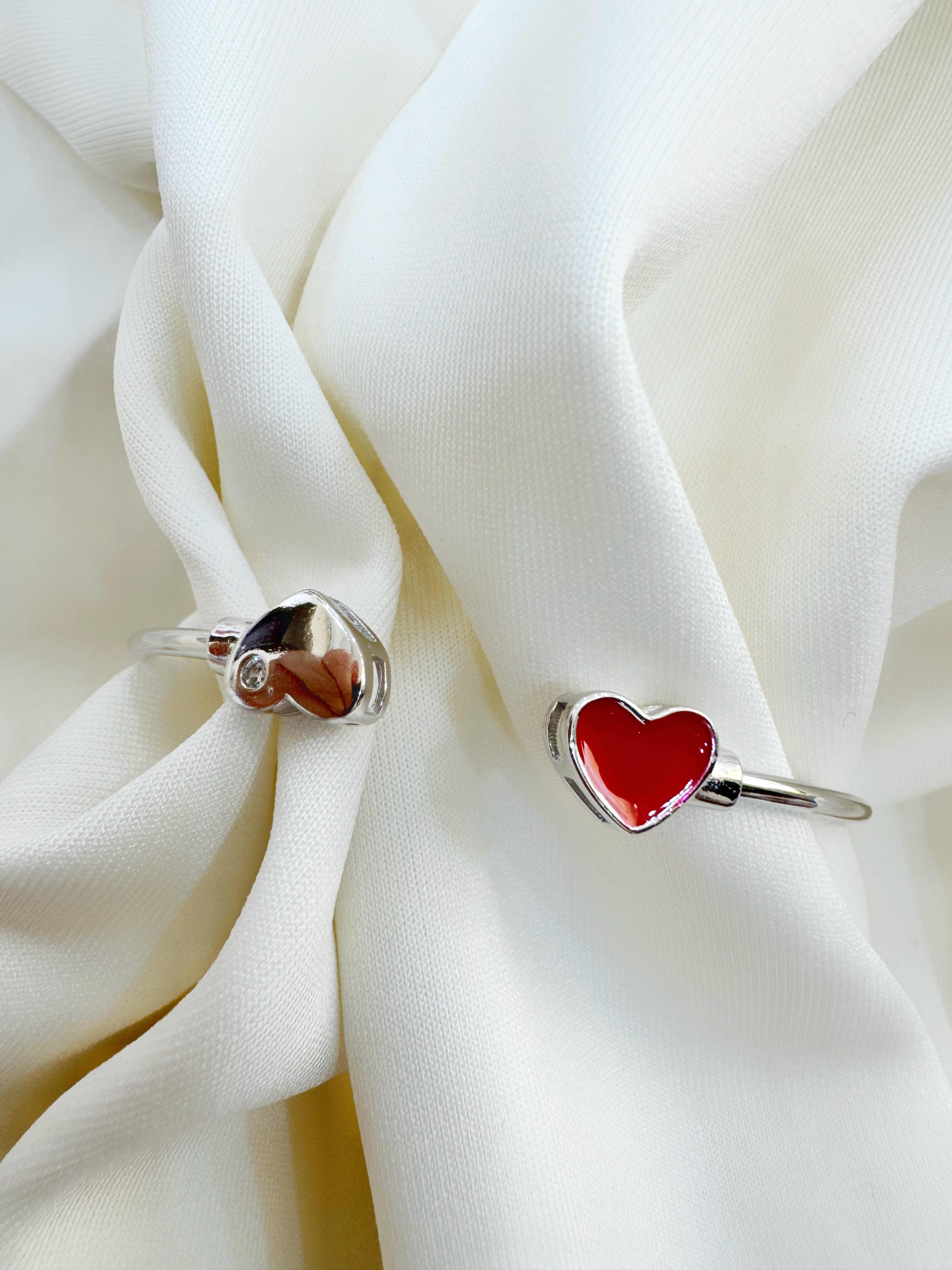 Twin Hearts 92.5 Silver Bracelet
