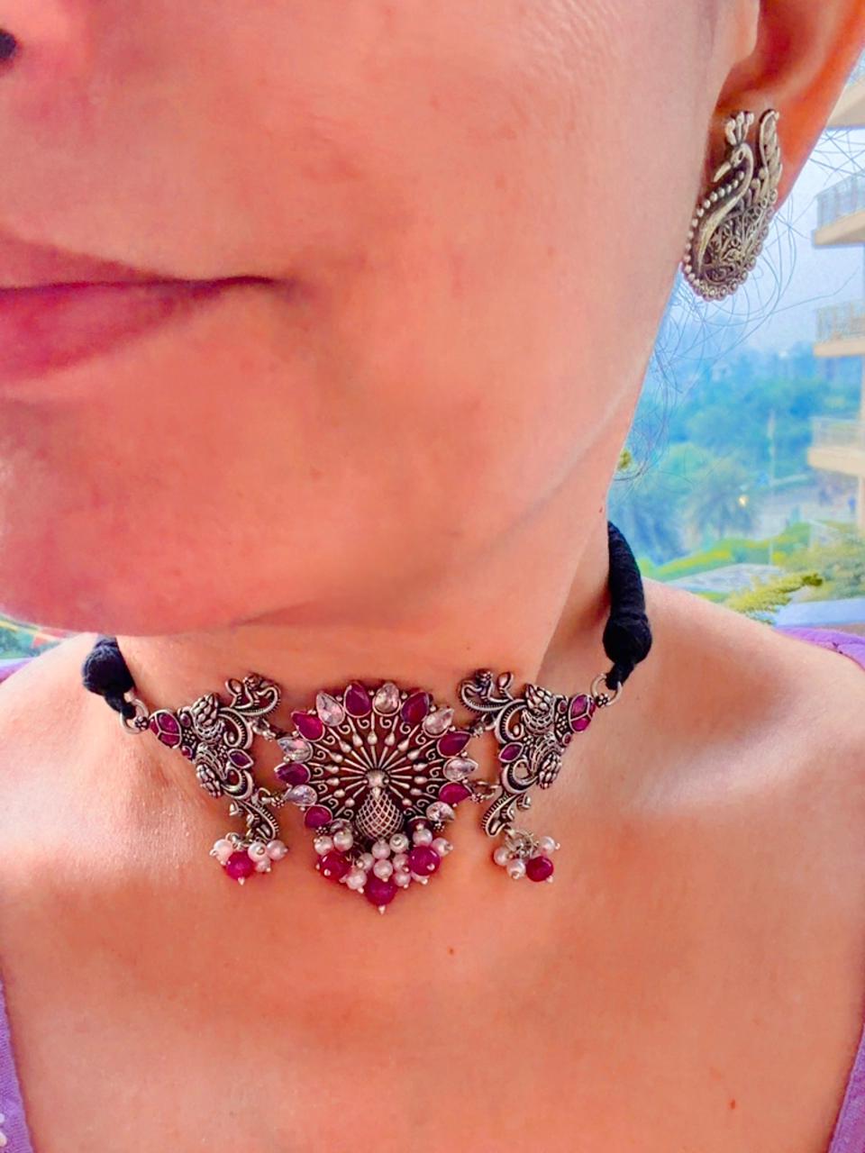 Mohini – 92.5 Silver Tribal Handcrafted Choker