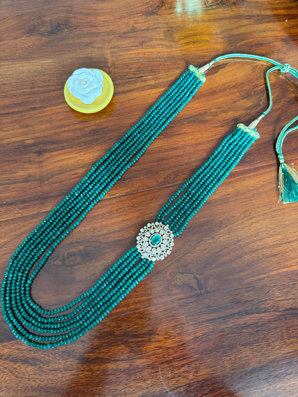 Amara - Gold Plated 92.5 Silver Moissonite Rani Haar - Handcrafted