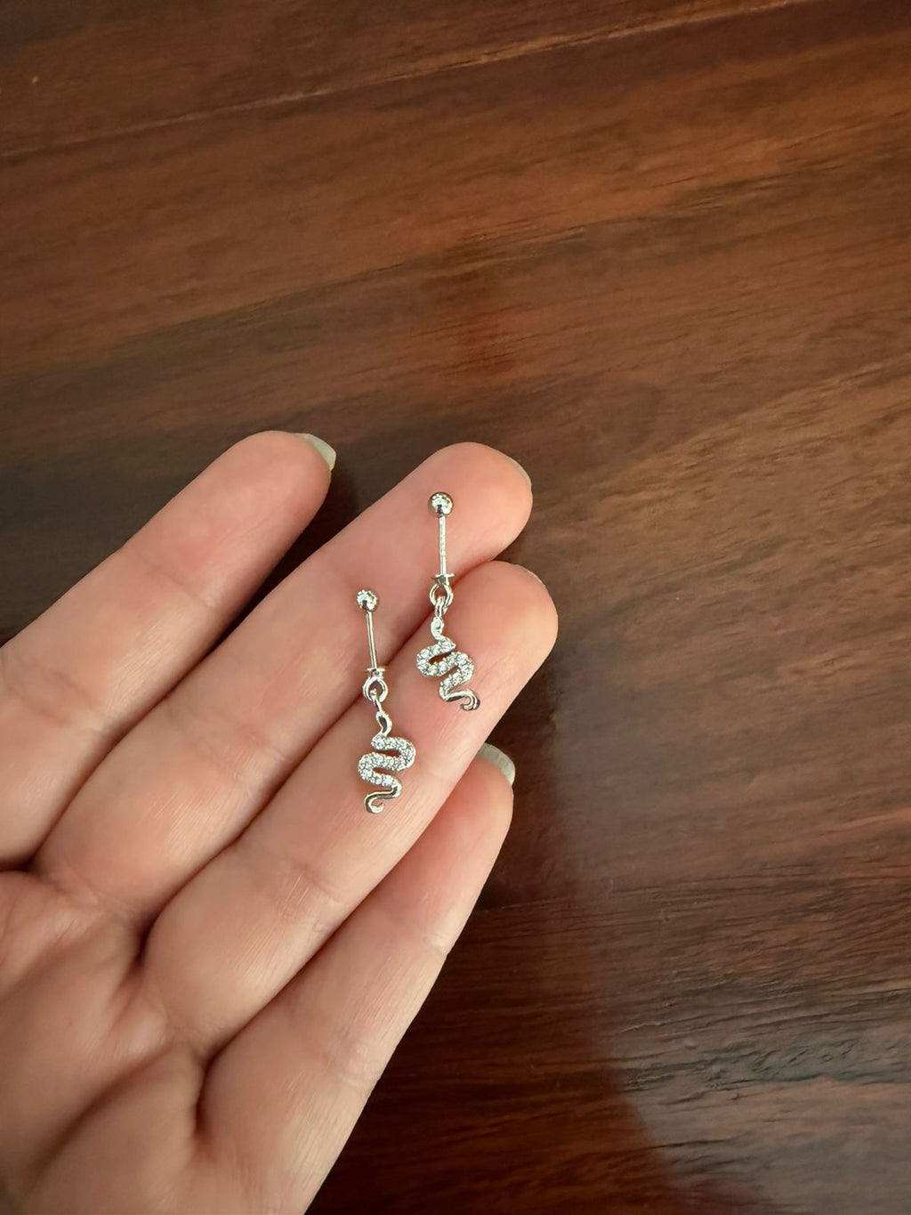 Everyday Bugadi - Snake Helix Earrings - 92.5 Silver