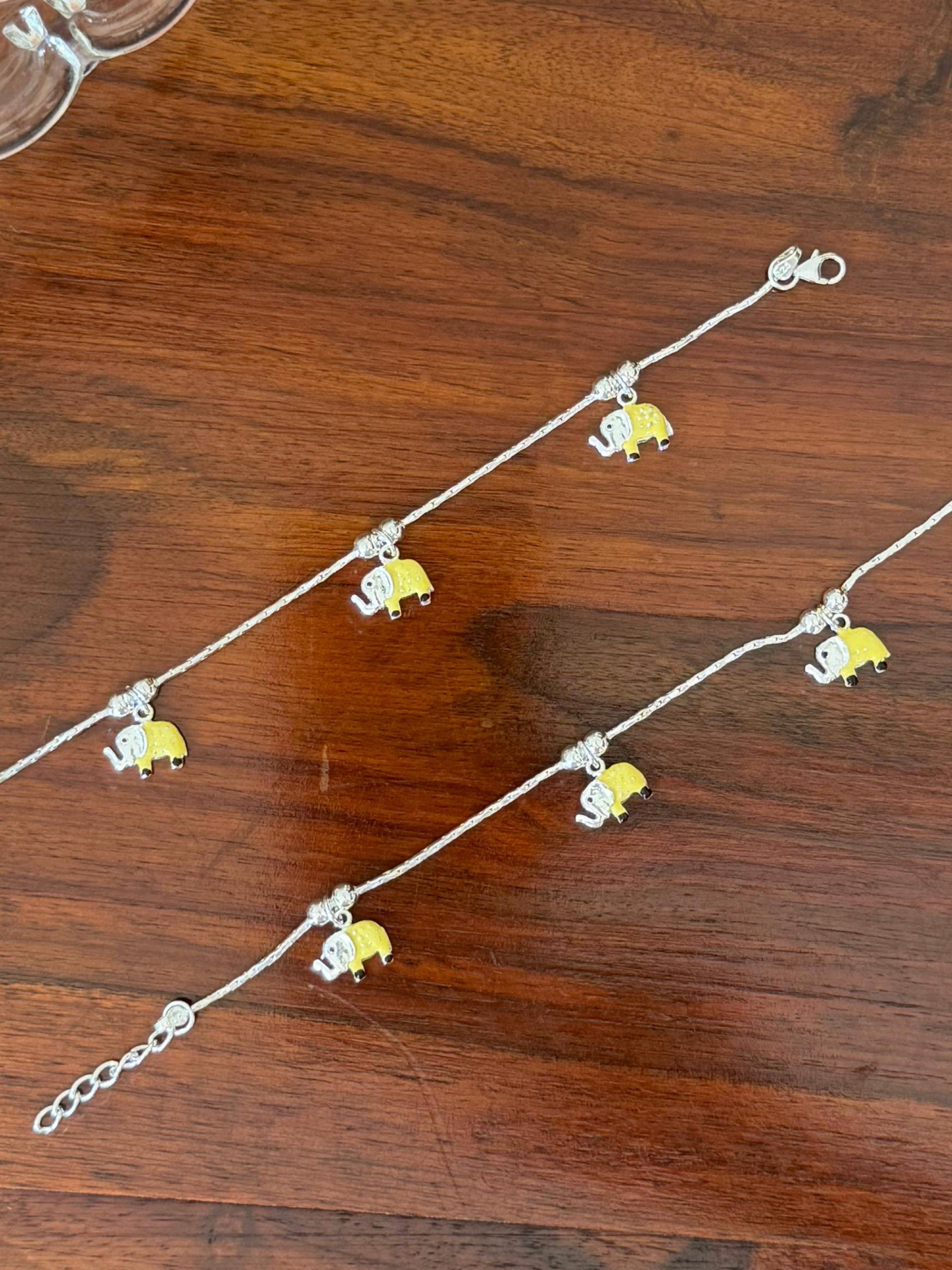 Gannu Little Steps - 92.5 Silver Anklets for Kids